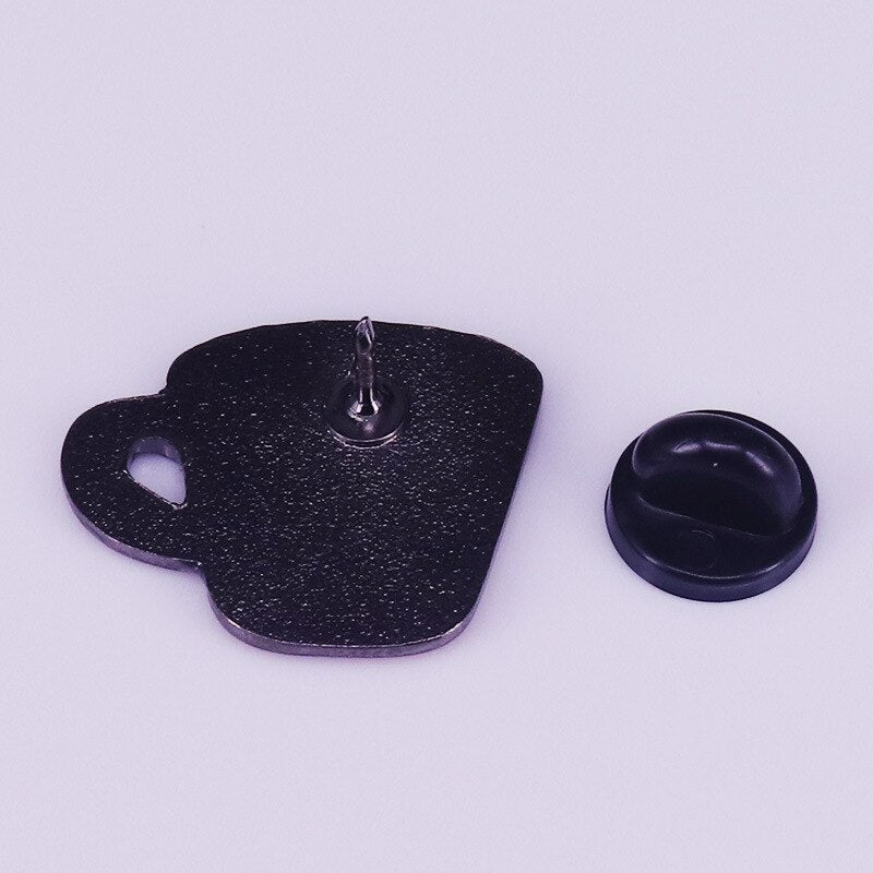 Red Coffee Cup Brooch Horror Twin Peaks Inspiration Badge
