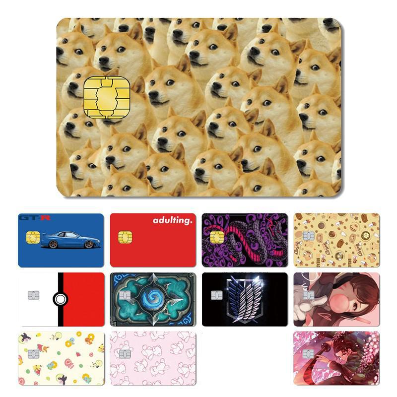 Magic Shark Hot Sale Attacking Giant Snake Dag Demon Slayer Cartoon Matte Credit Card Debit Card Sticker Film Skin Case Tape