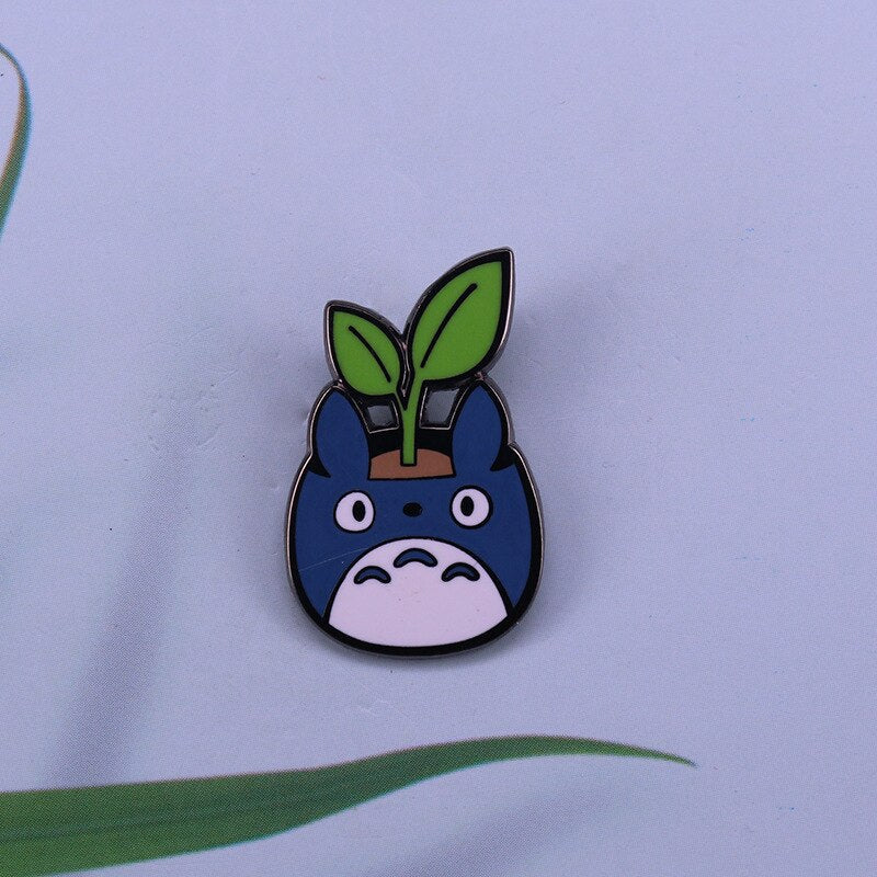 Cute Chinchilla Potted Brooch