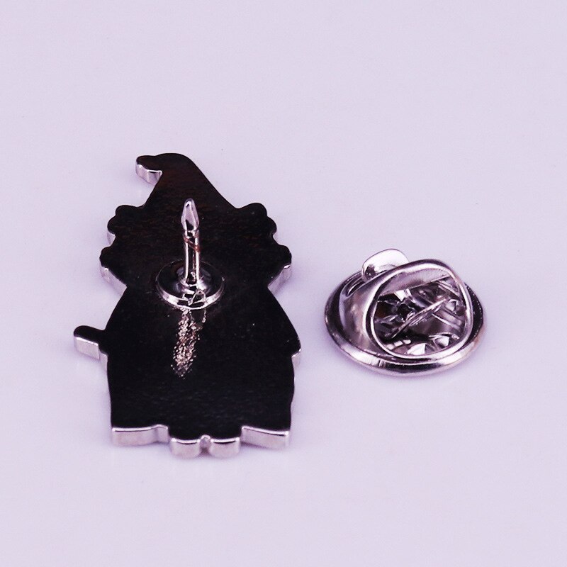 Cute Wizard Cat Brooch Magic Robe Badge