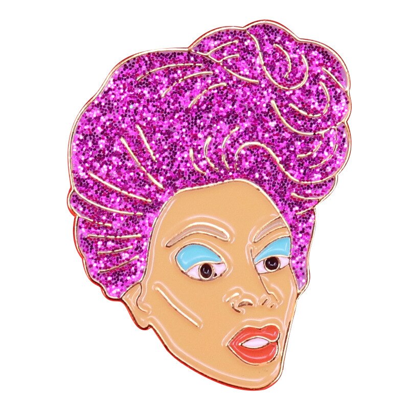 Drag queen flash brooch