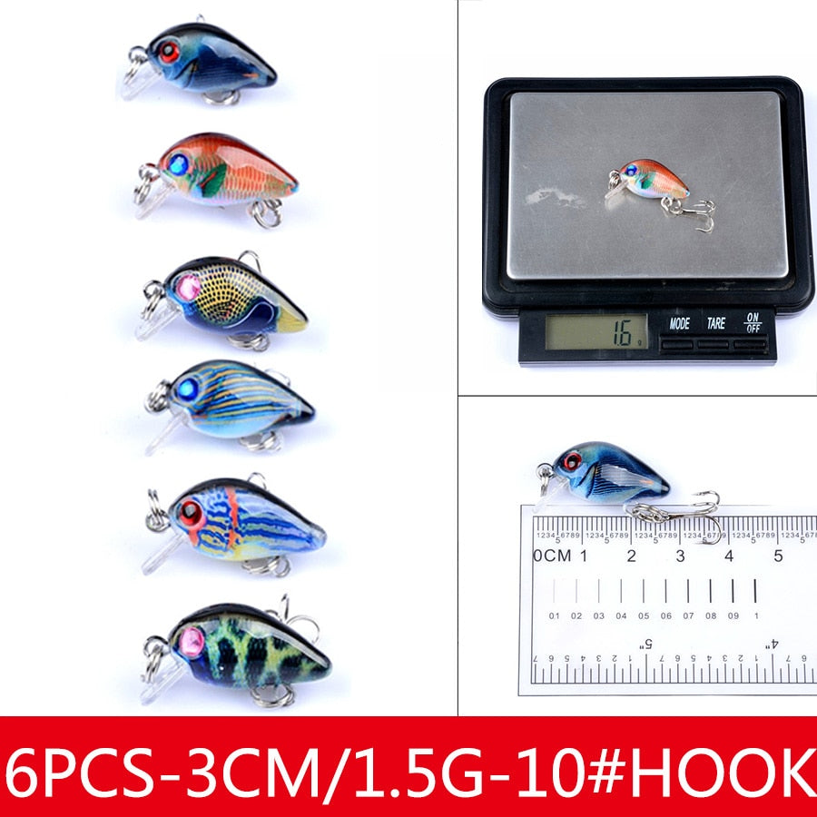 Minnow Crankbaits Tackle Fishing Lure Kit Baubles Hard Bait Artificial Spoonbait Set Of Wobblers For Pike Trolling Carp Mixed