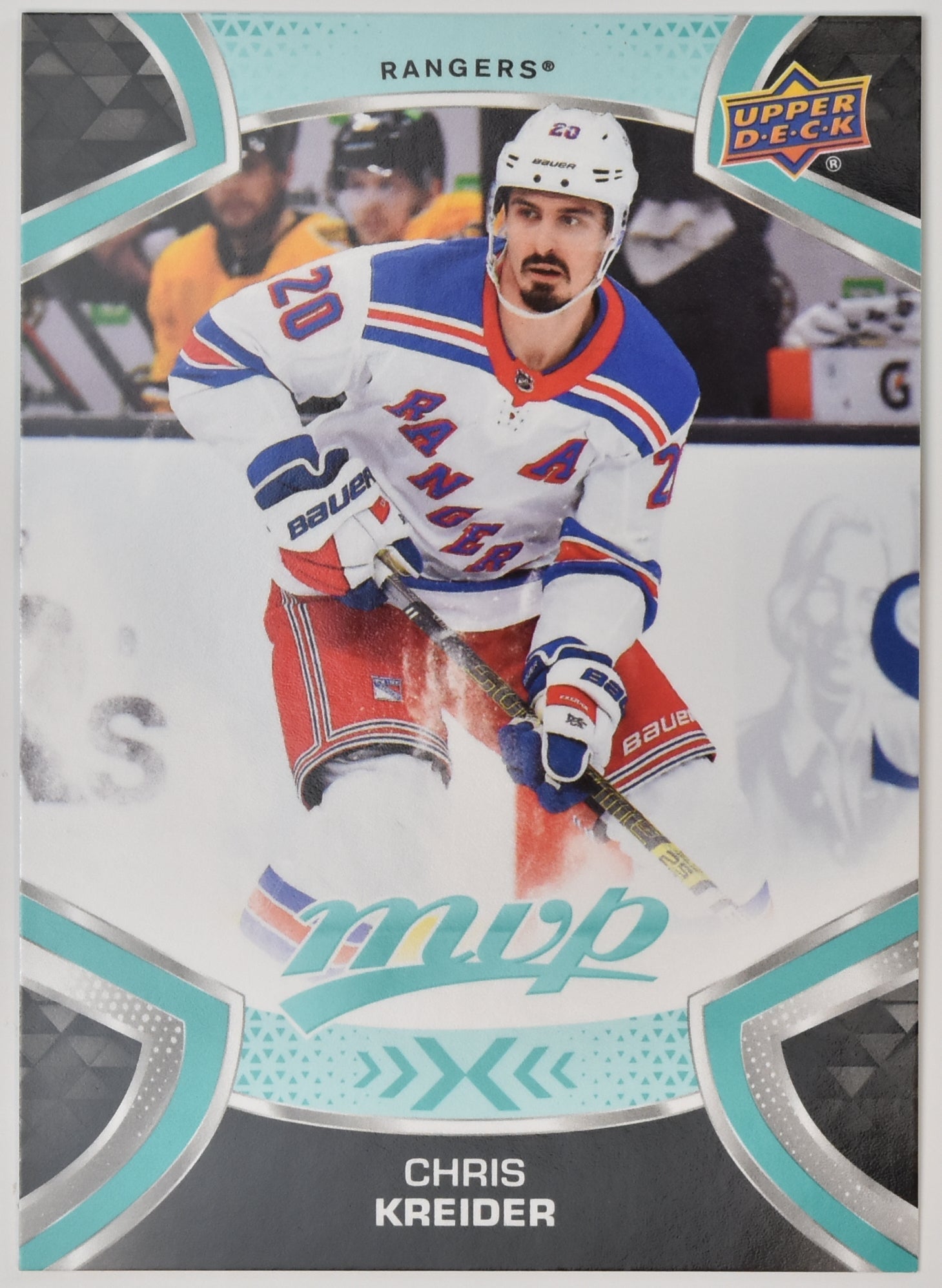 Chris Kreider 20 New York Rangers MVP NHL Hockey Card Upper Deck 2021-2022