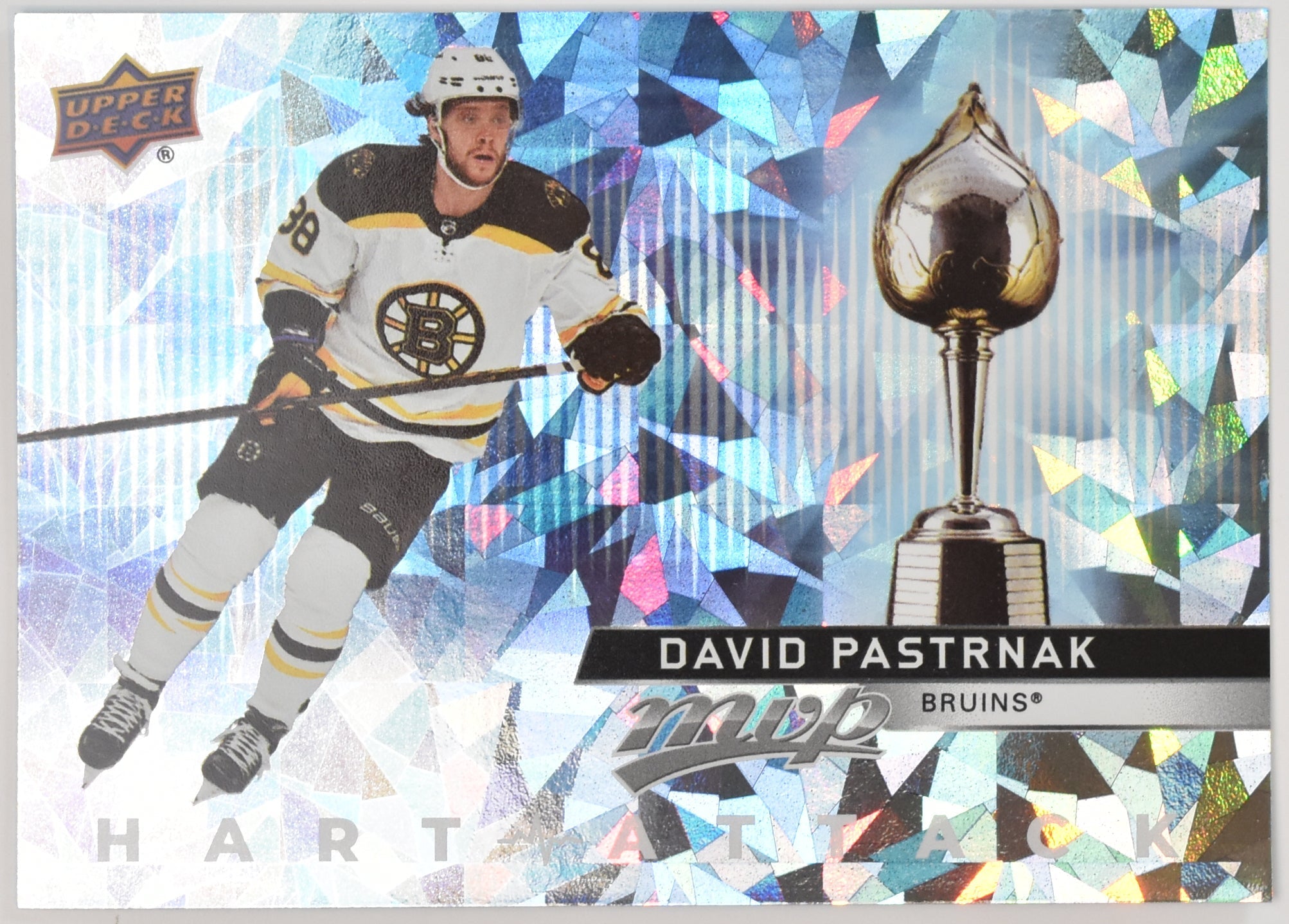 David Pastrnak Hart Attack Boston Bruins HA-13 MVP NHL Hockey Card Upper Deck 20