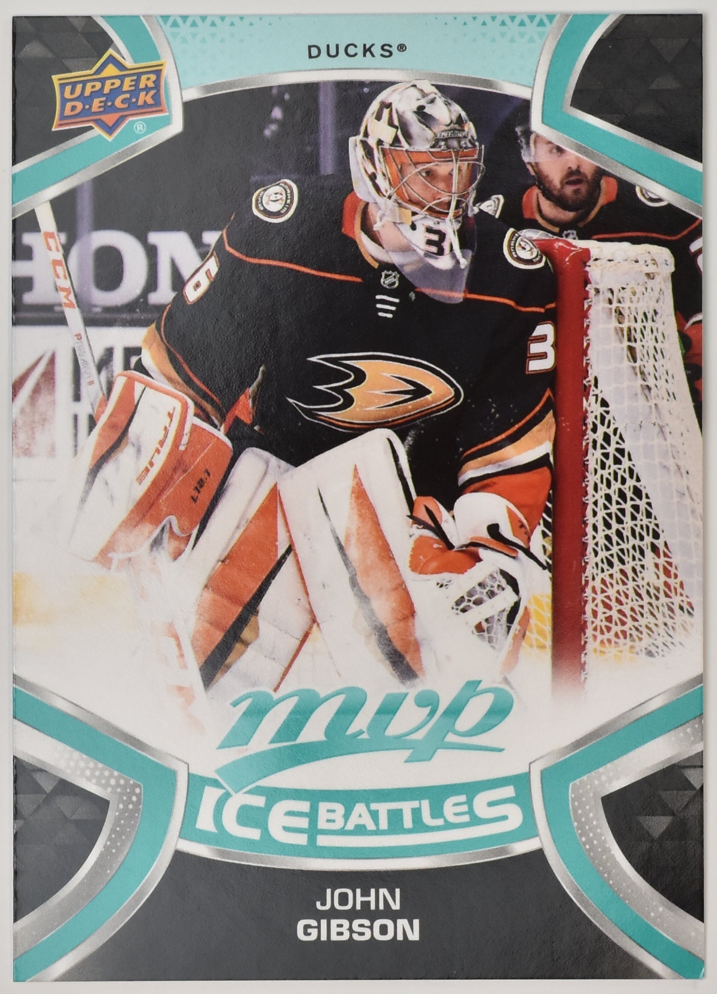 John Gibson Ducks Ice Battles 40 MVP NHL Hockey Card Upper Deck 2021-2022