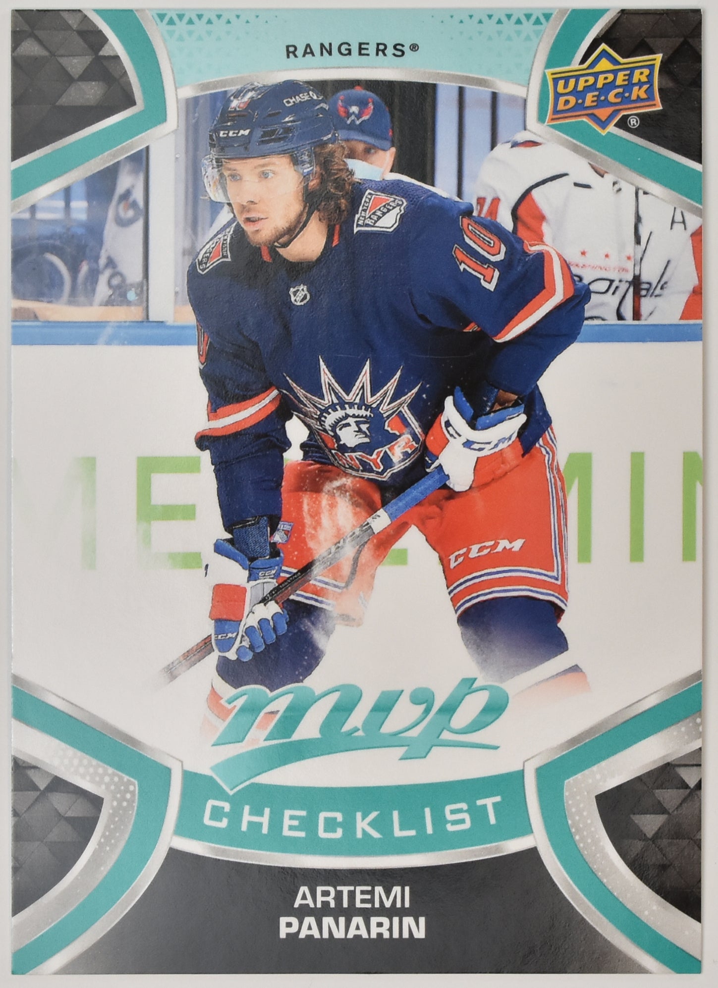 MVP Checklist 200 Artemi Panarin New York Rangers MVP NHL Hockey Card Upper Deck