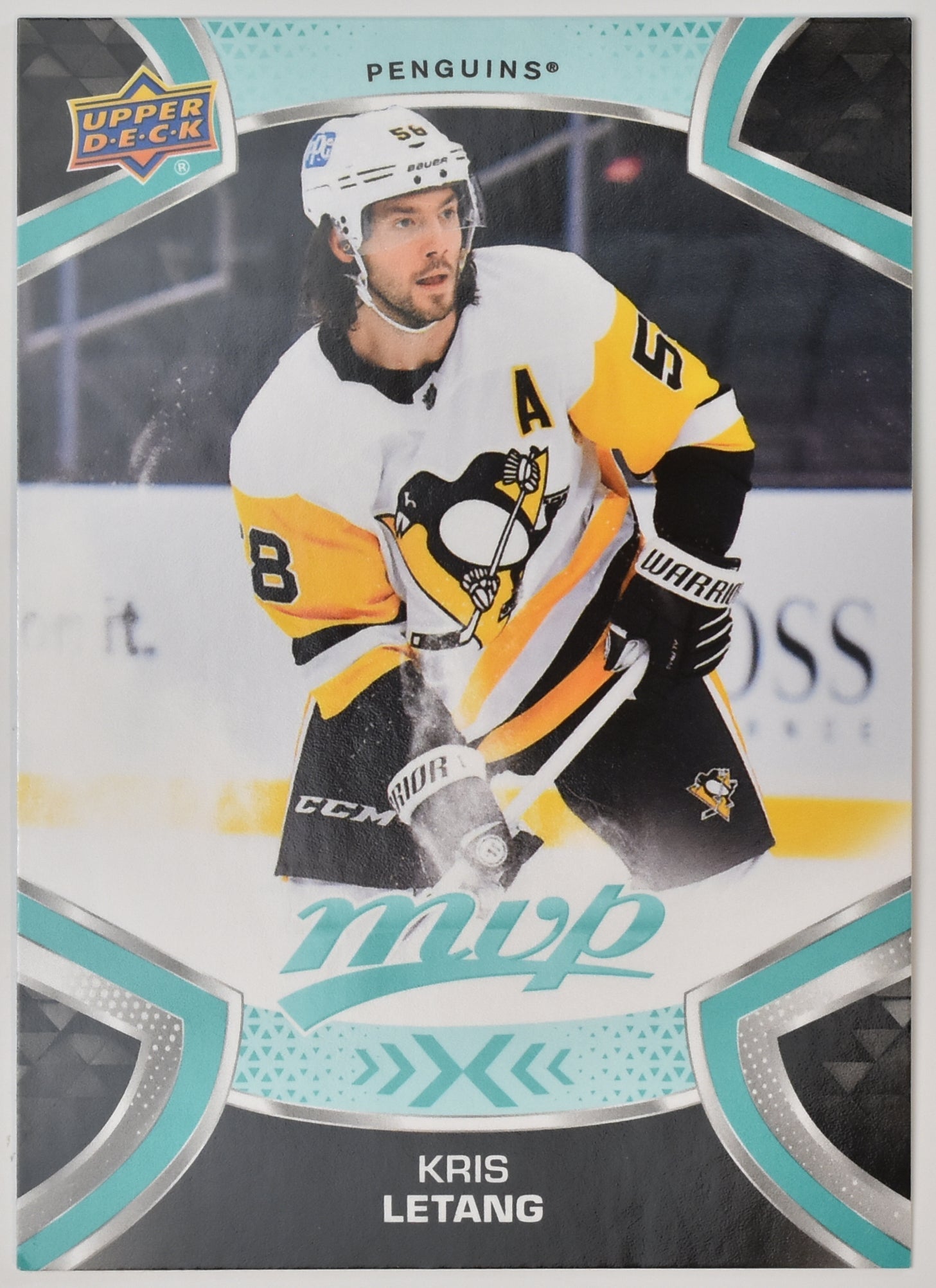 Kris Letang 58 Penguins MVP NHL Hockey Card Upper Deck 2021-2022