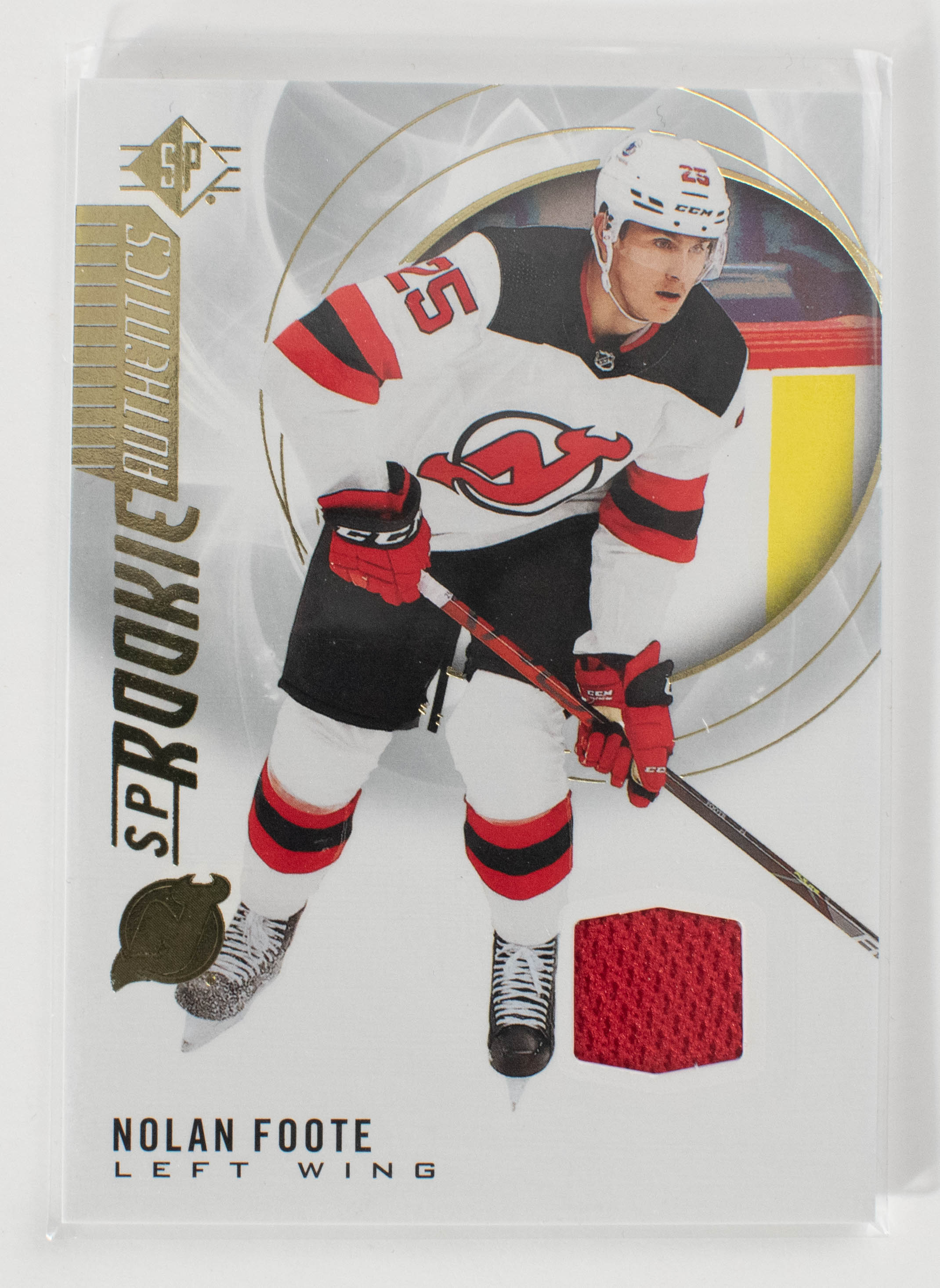 Nolan Foote 126 SP Authentics Rookie Patch Card 2021 Upper Deck