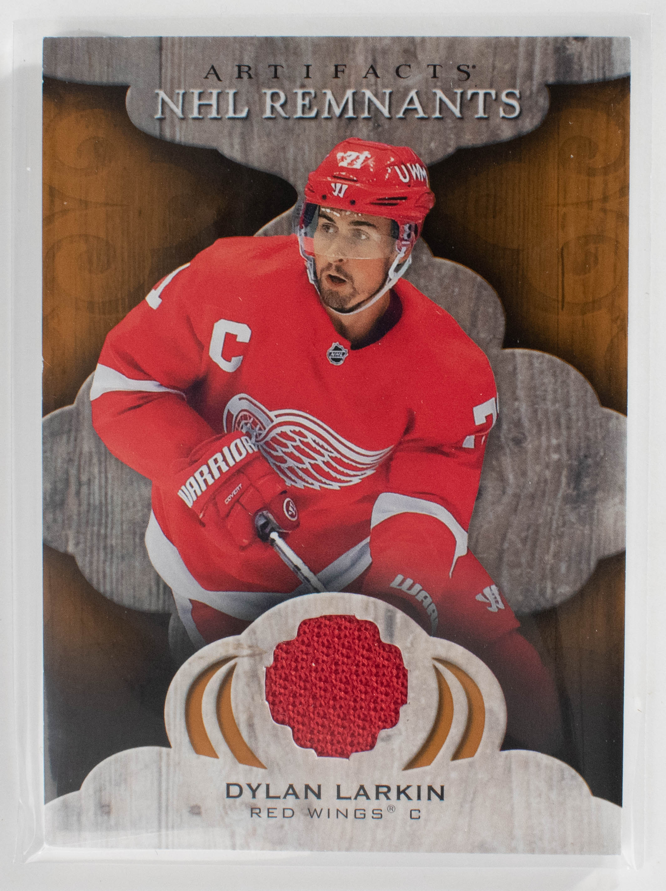 Dylan Larkin NR-DL Remnants Artifact Card Patch 21-22 UD Red Wings