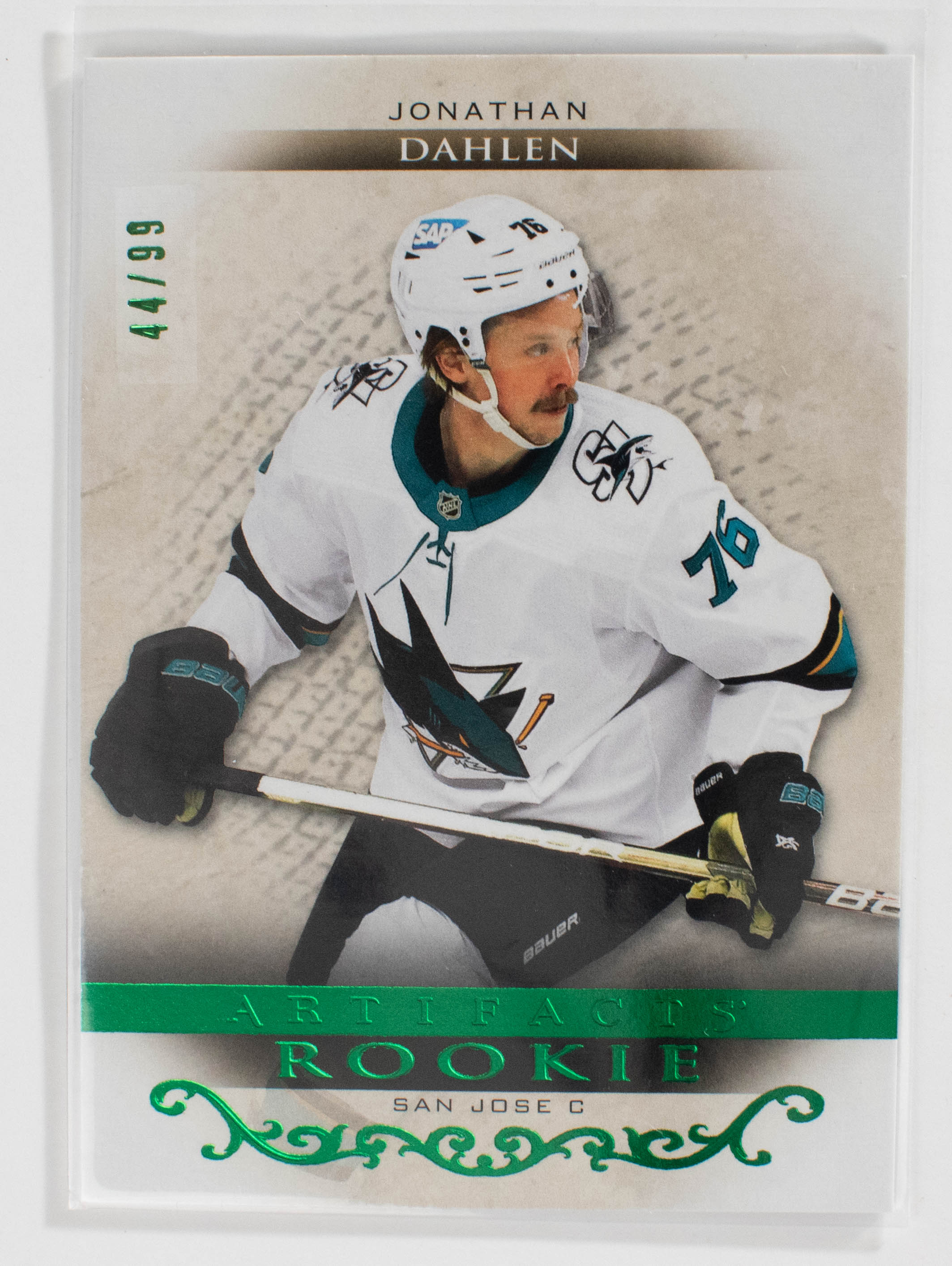 Jonathan Dahlen RED216 Artifacts RC /99 Sharks 21-22 Upper Deck