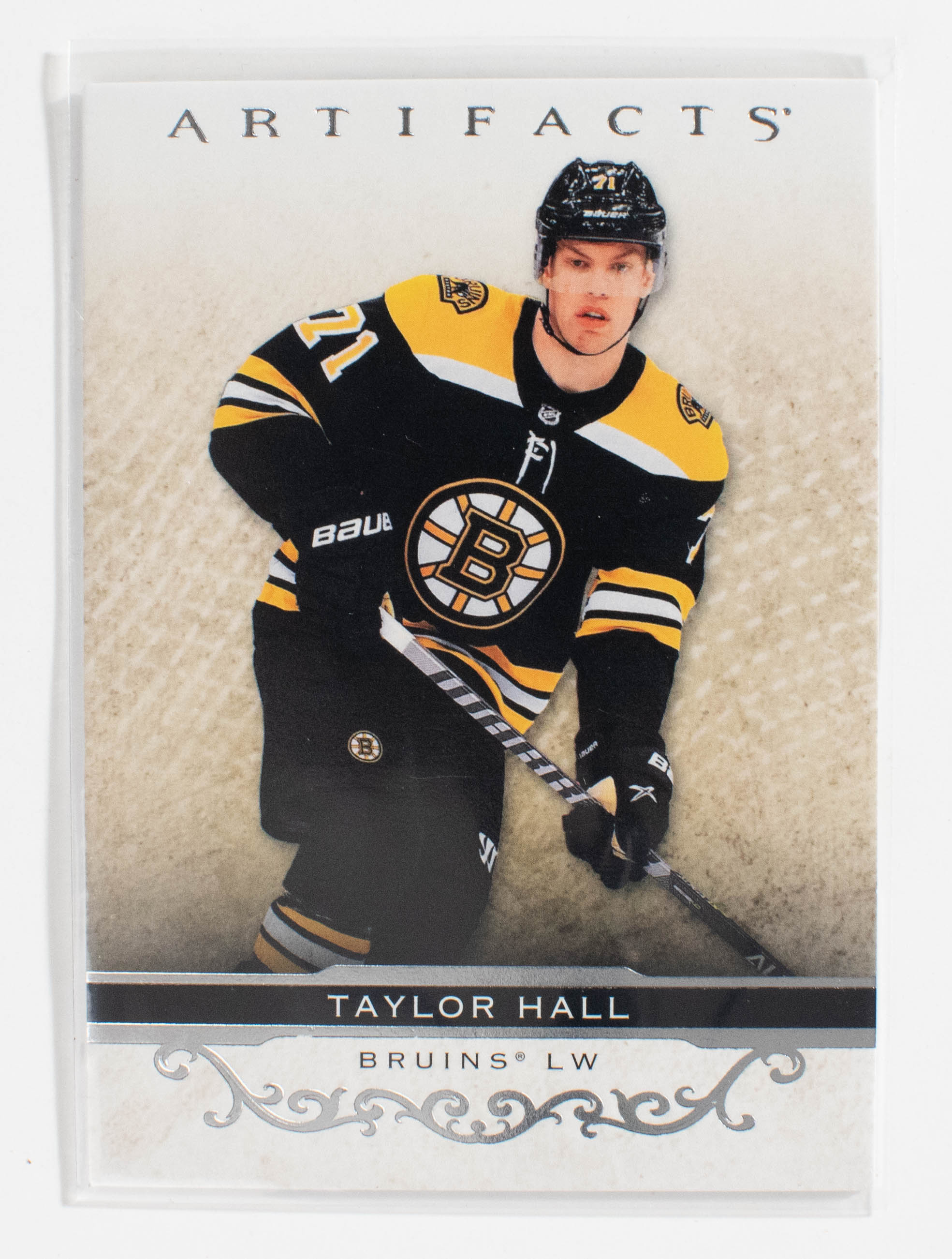 Taylor Hall 31 Artifacts Hockey 21-22 UD Silver Bruins