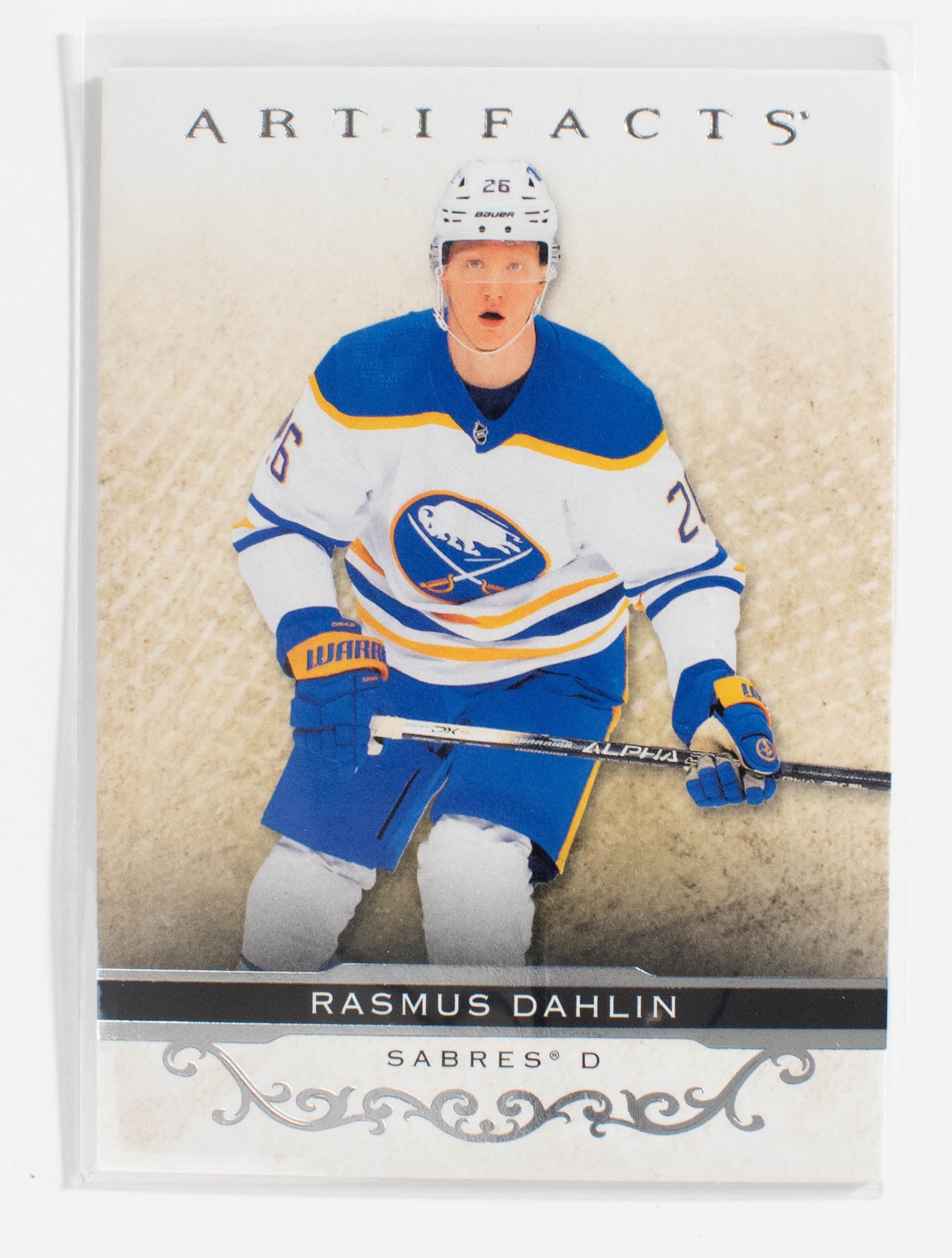 Rasmus Dahlin 42 Artifacts Hockey 21-22 UD Silver