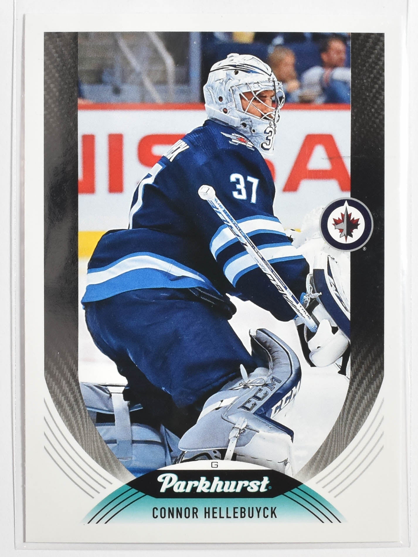 Connor Hellebuyck 113 Winnipeg Jets Parkhurst Upper Deck Hockey 2020 - 2021
