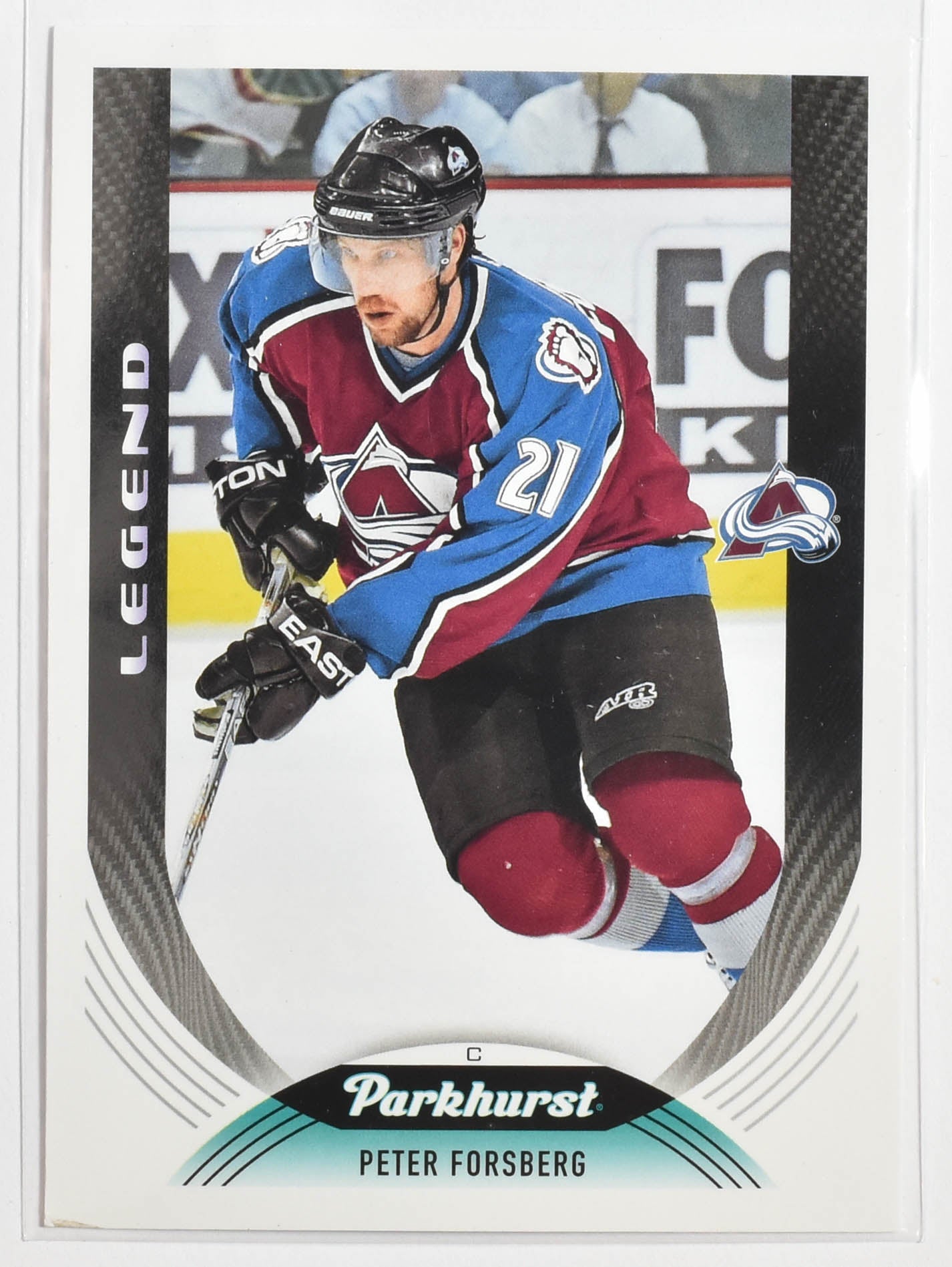 Peter Forsberg 327 Colorado Avalanche Parkhurst Upper Deck Hockey 2020 - 2021