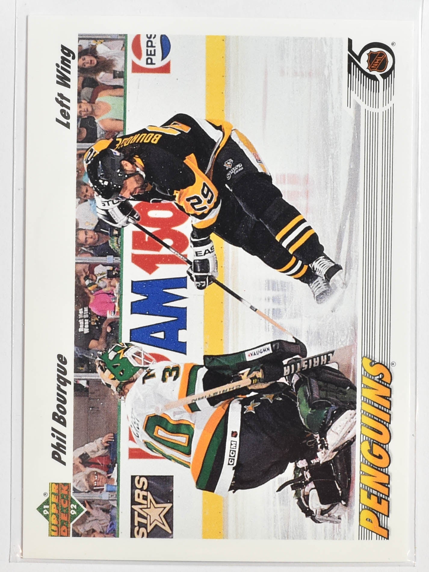 Phil Bourque 398 Upper Deck 1992 Hockey Pittsburg Penguins