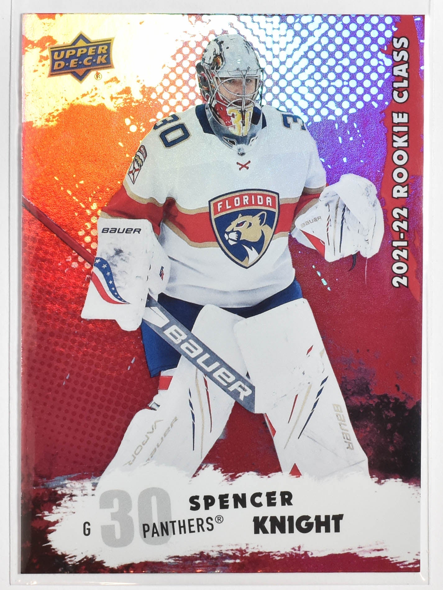 Spencer Knight RC-4 Rookie Class Florida Panthers Upper Deck 2021-2022 Series 1