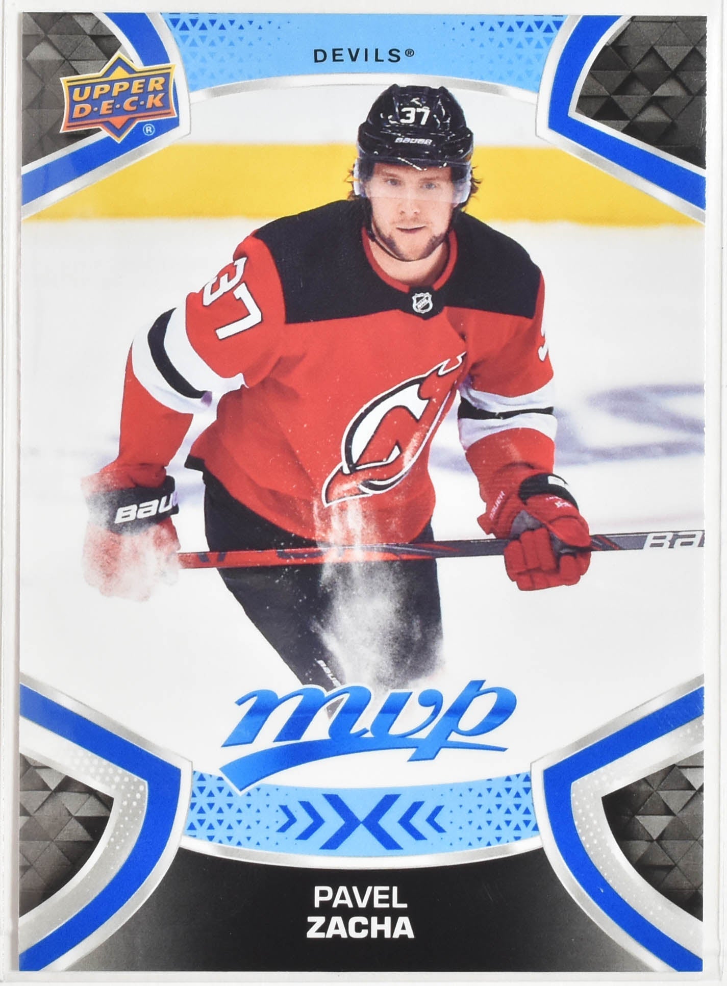 Pavel Zacha 162 New Jersey Devils MVP NHL Hockey Card Upper Deck 2021-2022