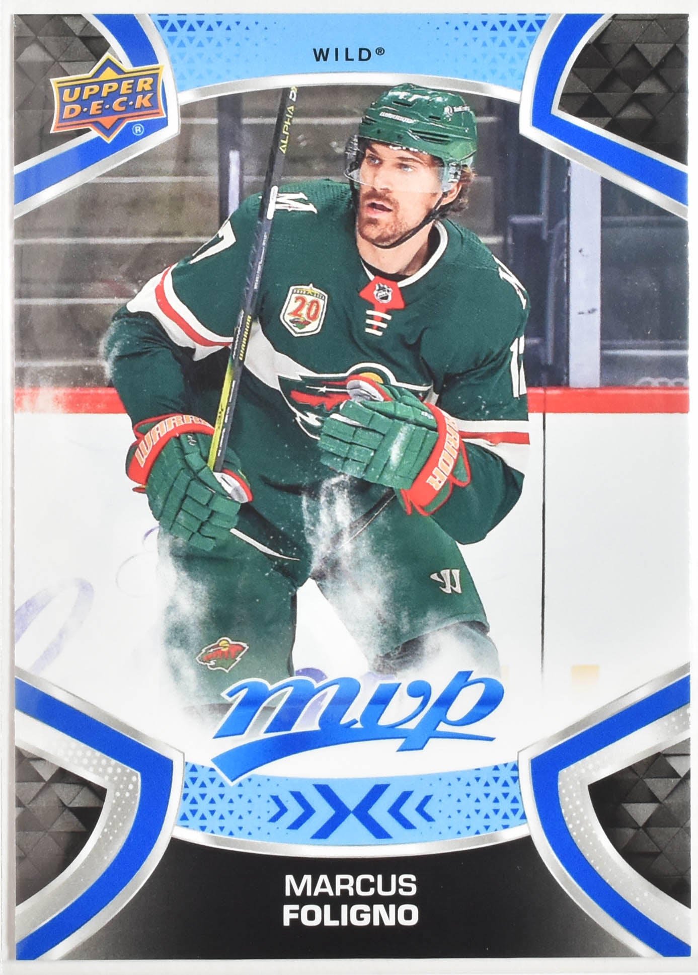 Marcus Foligno 117 Minnesota Wild MVP NHL Hockey Card Upper Deck 2021-2022