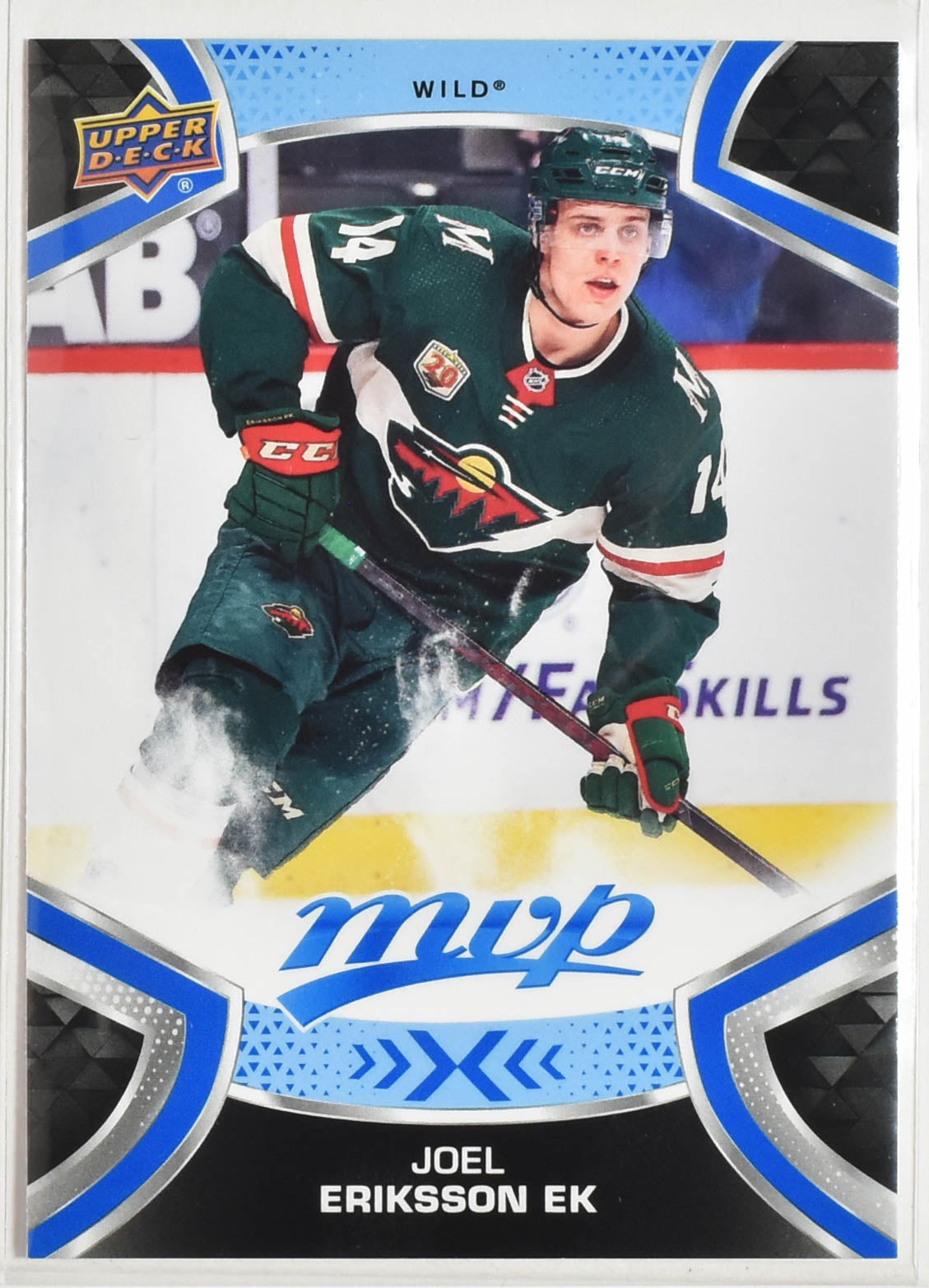 Joel Eriksson EK 51 Minnesota Wild MVP NHL Hockey Card Upper Deck 2021-2022
