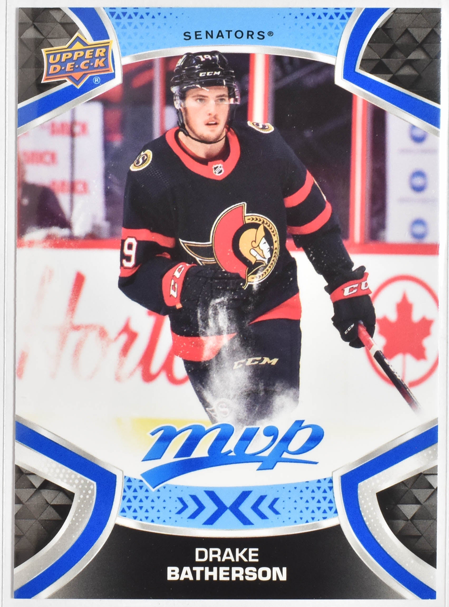 Drake Batherson 126 Ice Battles MVP NHL Hockey Card Upper Deck 2021-2022