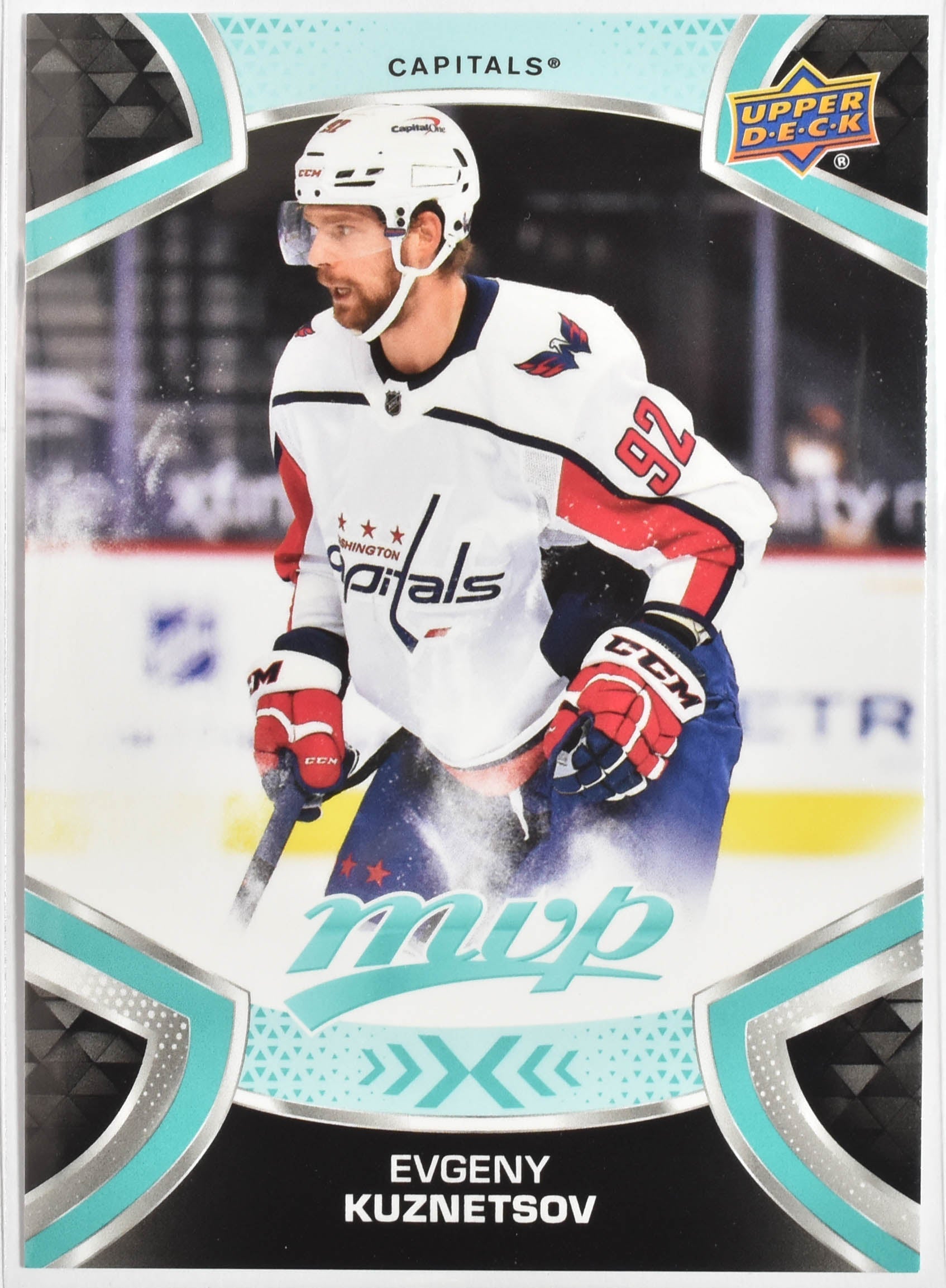 Evgeny Kuznetsov Capitals 82 MVP NHL Hockey Card Upper Deck 2021
