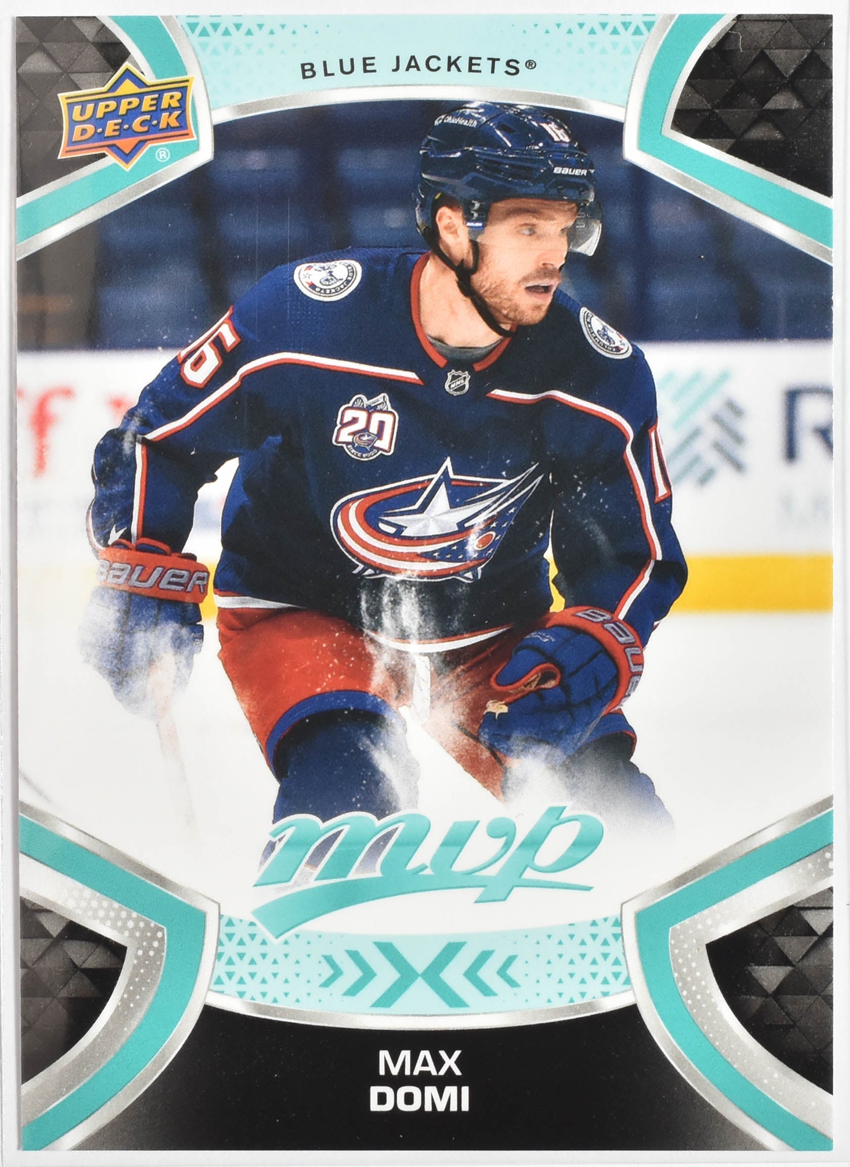 Max Domi 102 Blue Jackets MVP NHL Hockey Card Upper Deck 2021