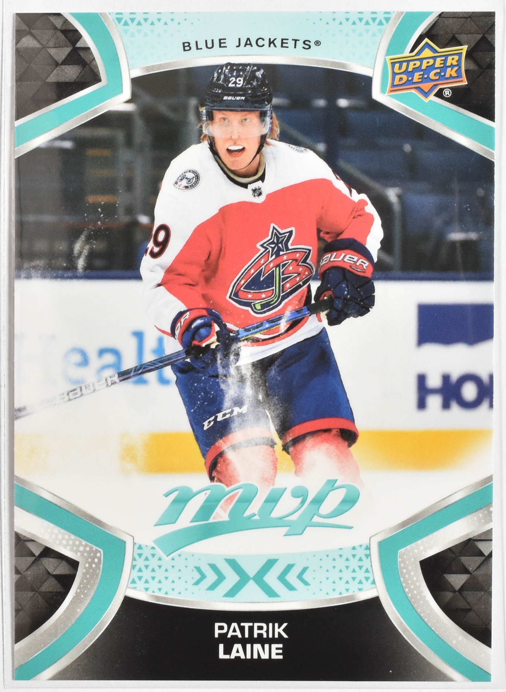 Patrik Laine 192 Columbus Blue Jackets MVP Upper Deck 2021 NHL