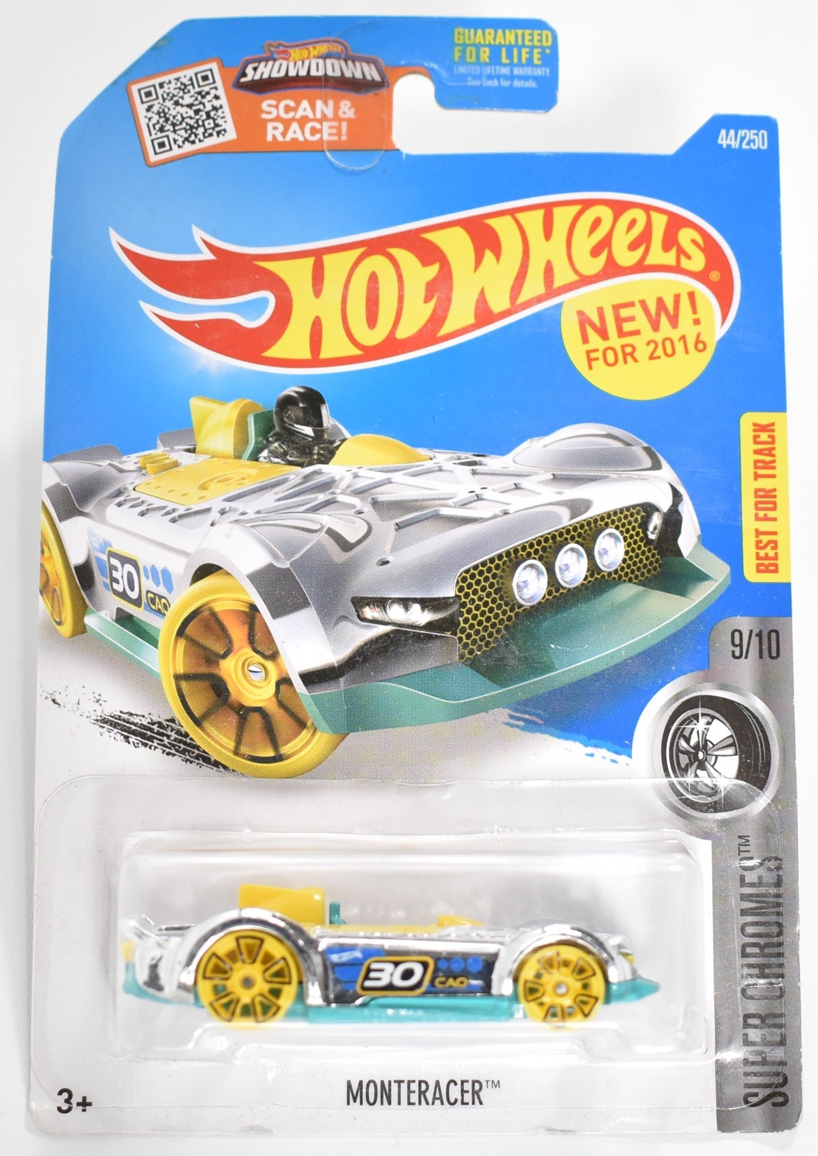 Monteracer Super Chrome 9-10 Hot Wheels die cast car