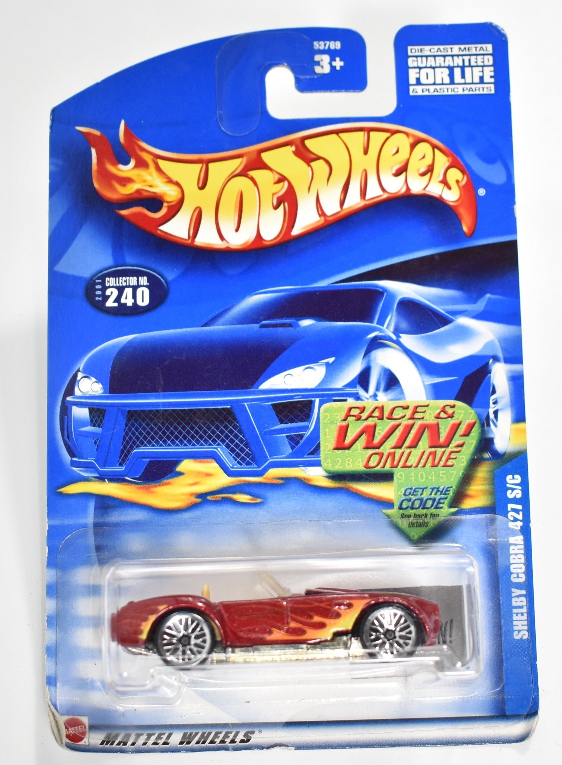 Hot Wheels diecast car Shelby Cobra 427 S-C