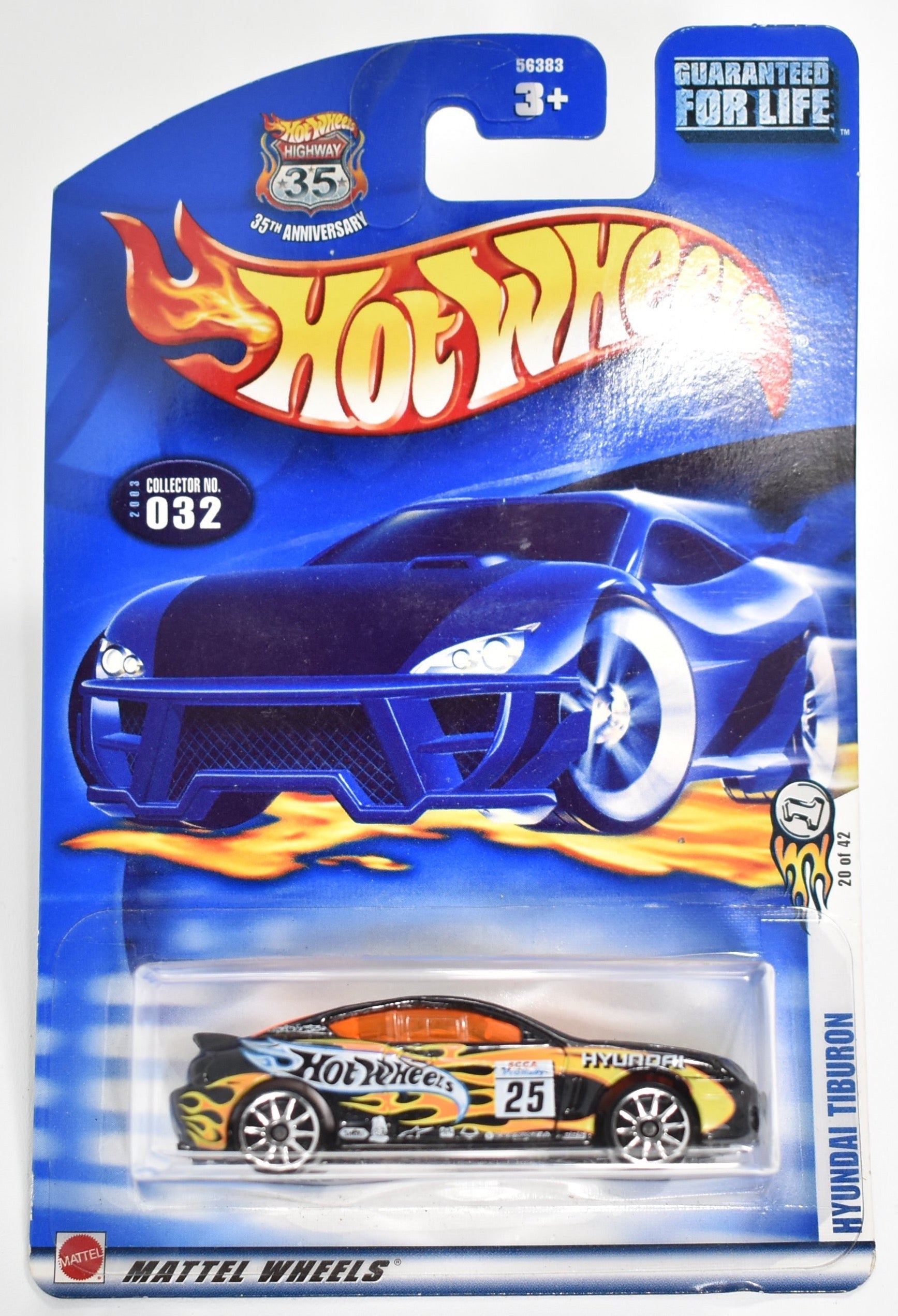 Hot Wheels diecast car 032 2003 Hyundai Tiburon