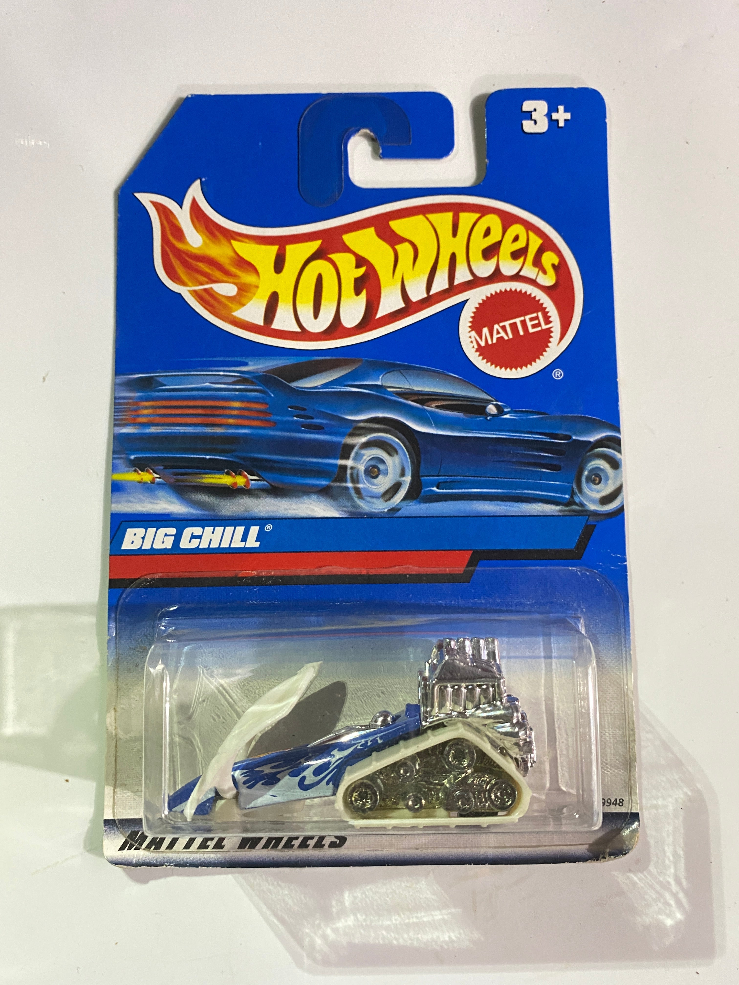 Hot Wheels Die Cast Car White Big Chill Loose from Packaging 19948