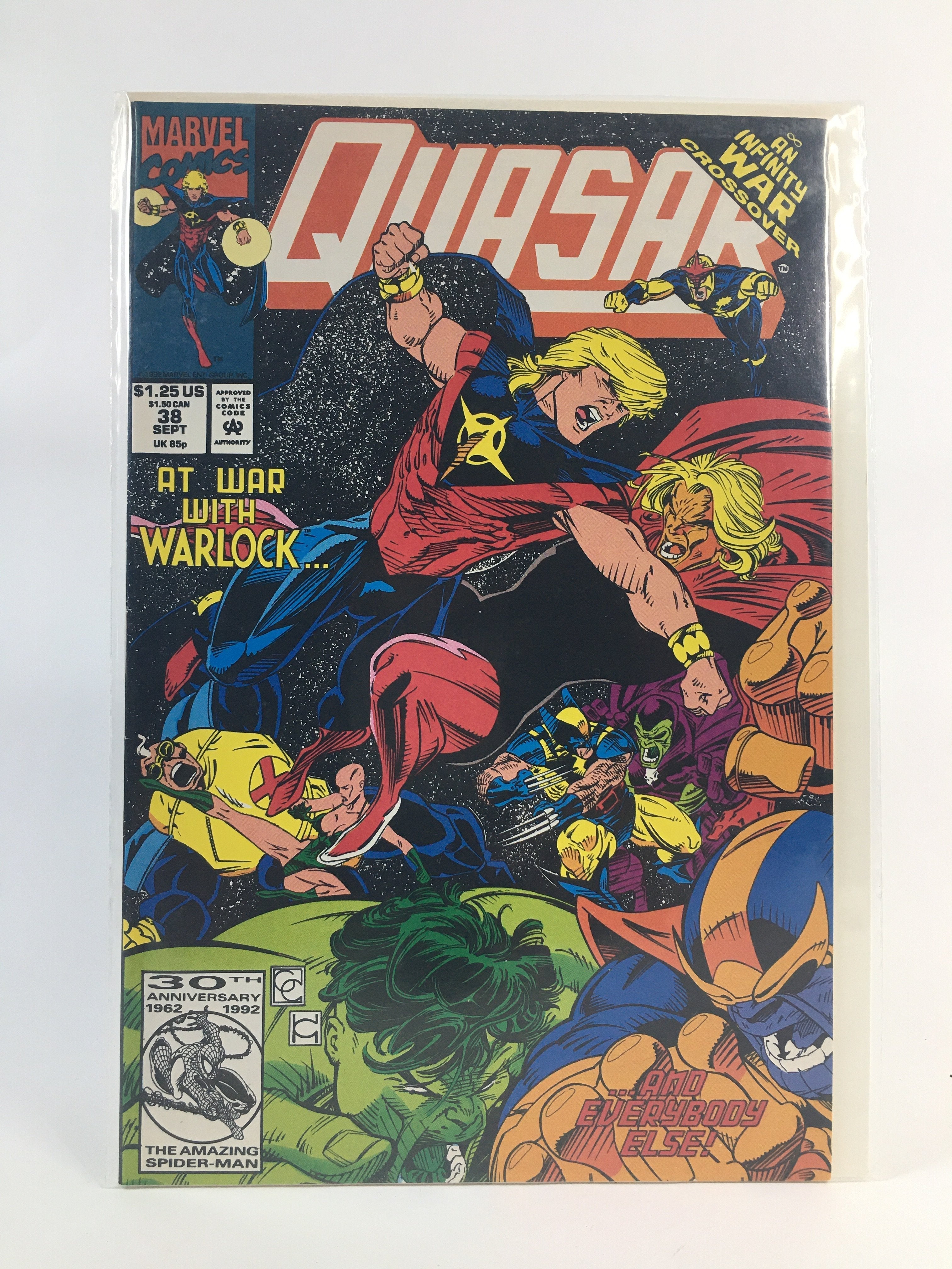 Quasar  an infinity war crossover 38 sept Marvel Comics
