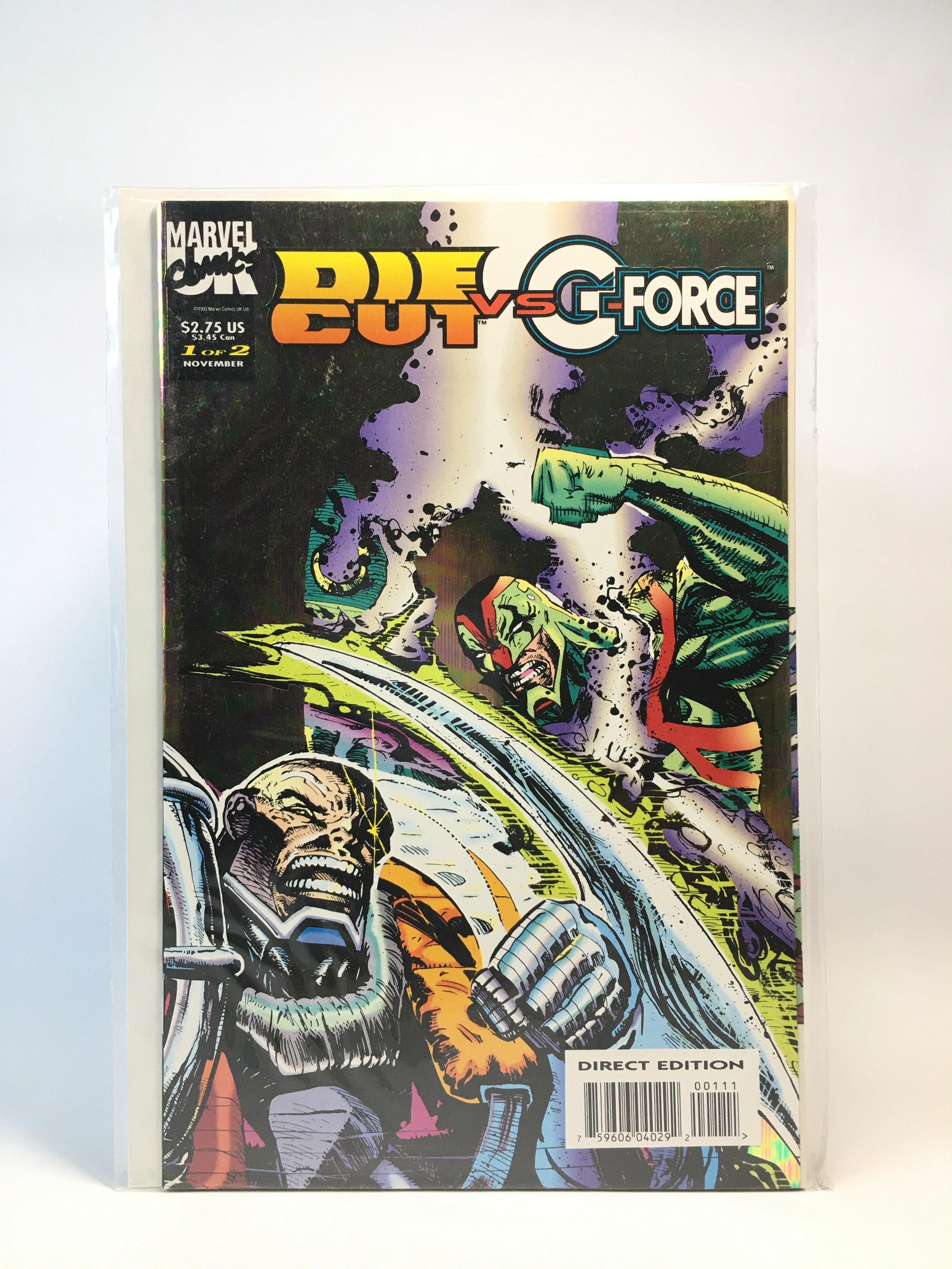 Die Cut Vs C force Comic Book 1 of 2 Marvel Comics