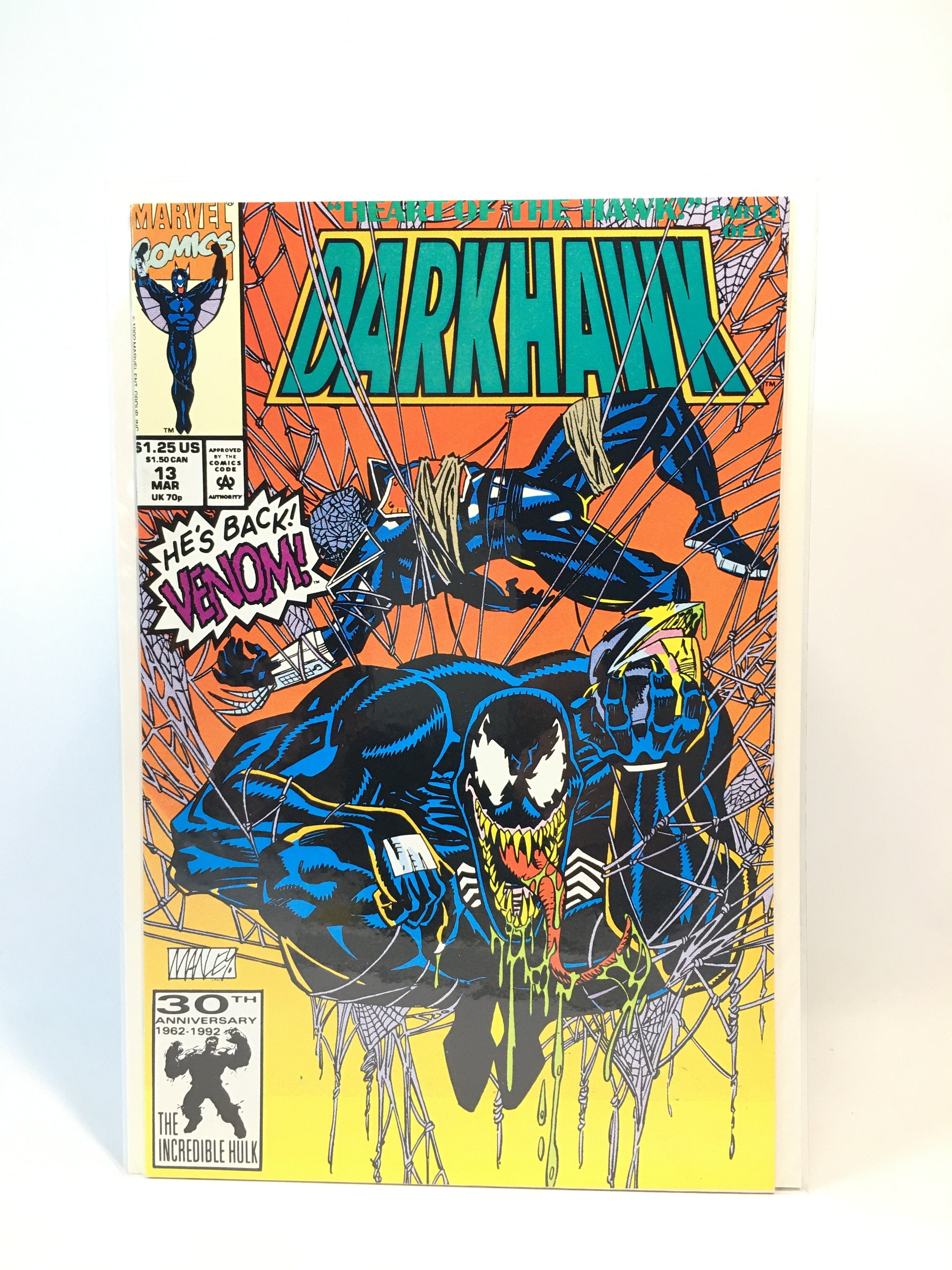 Dark hawk issue 13 marvel comics comic book venom