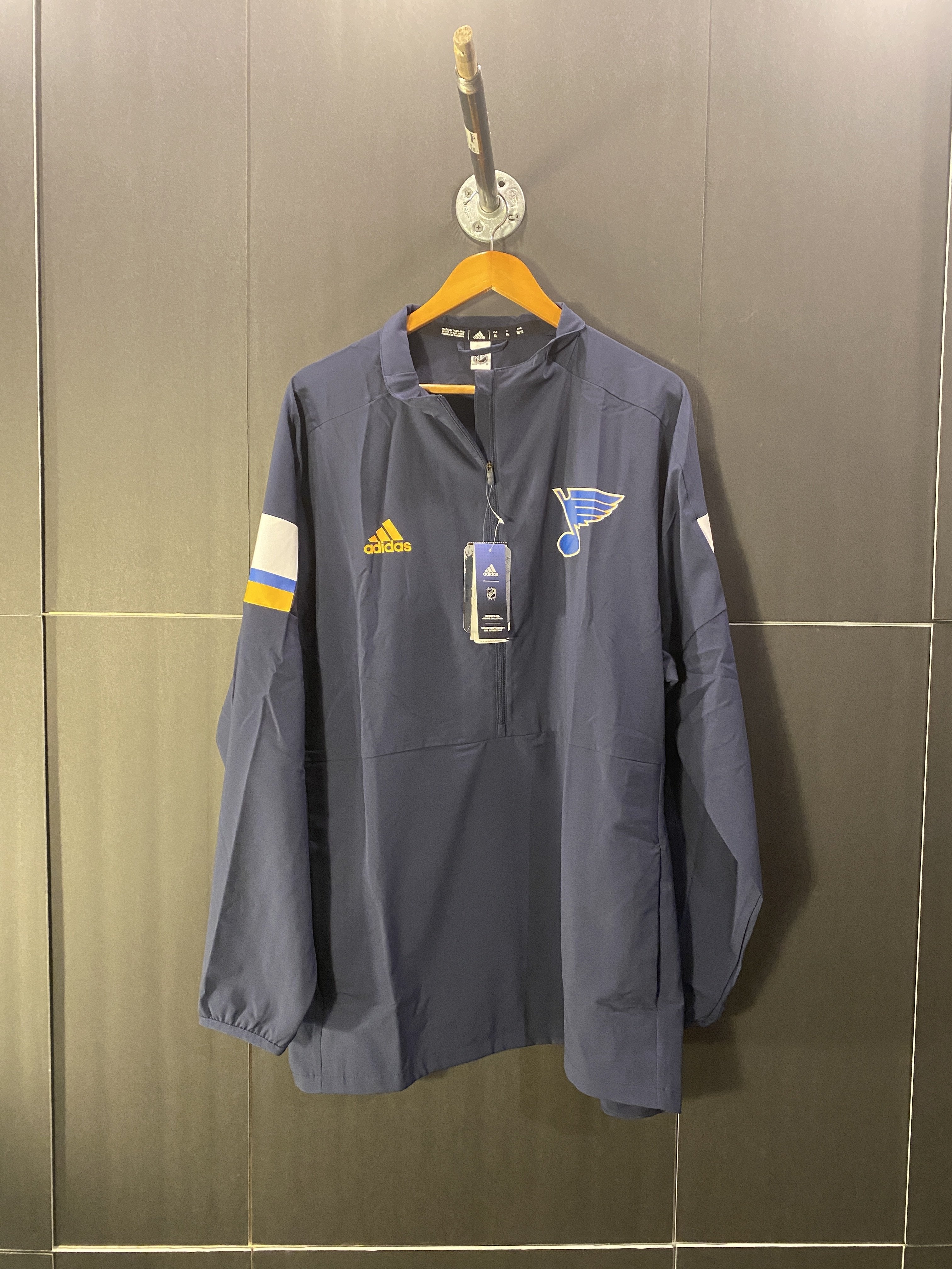 St Louis Blues Hockey Pull Over Adidas XL