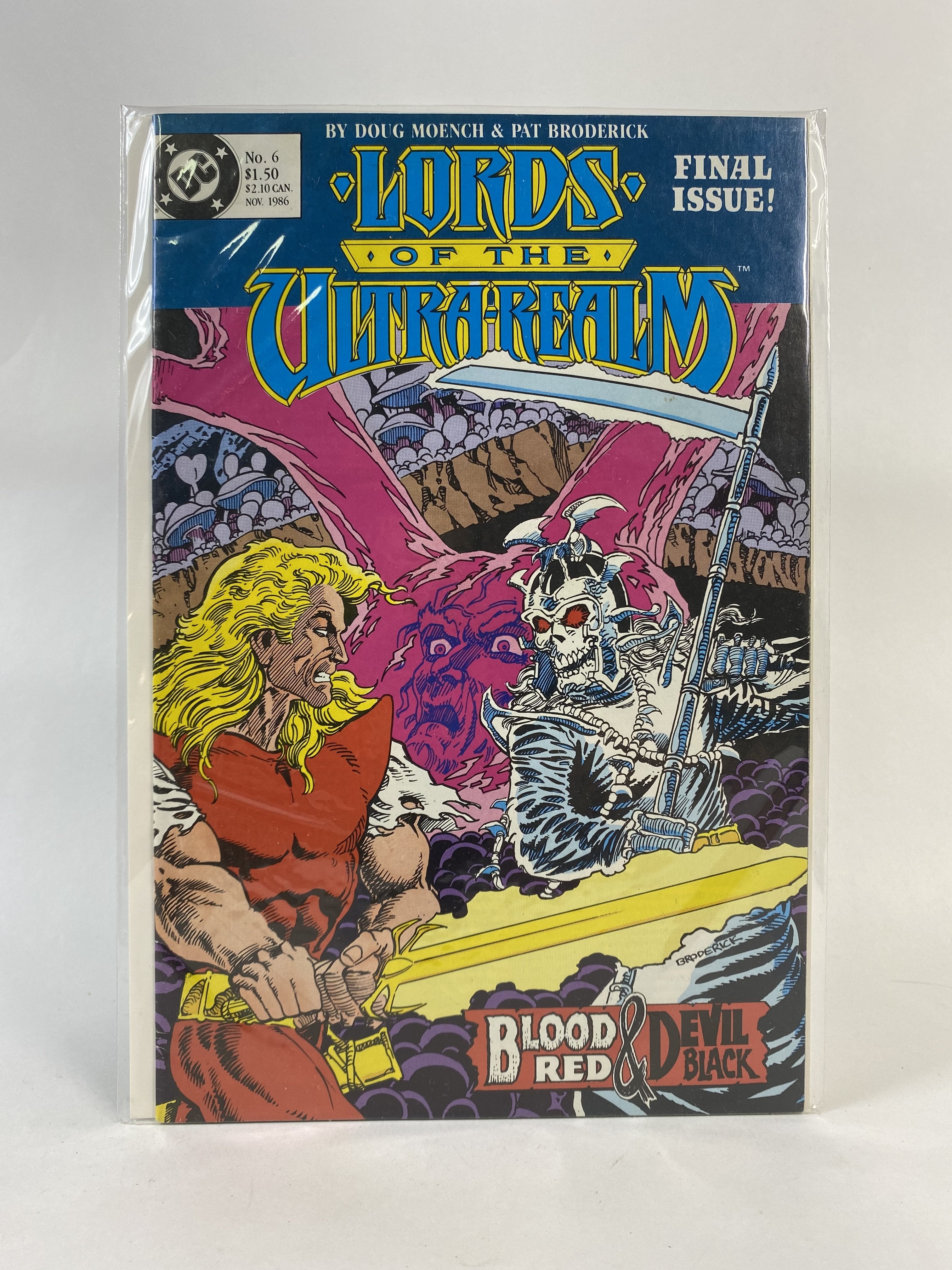 Lords of the Ultrarealm Final Issue no.6 Nov 1986 DC COMICS