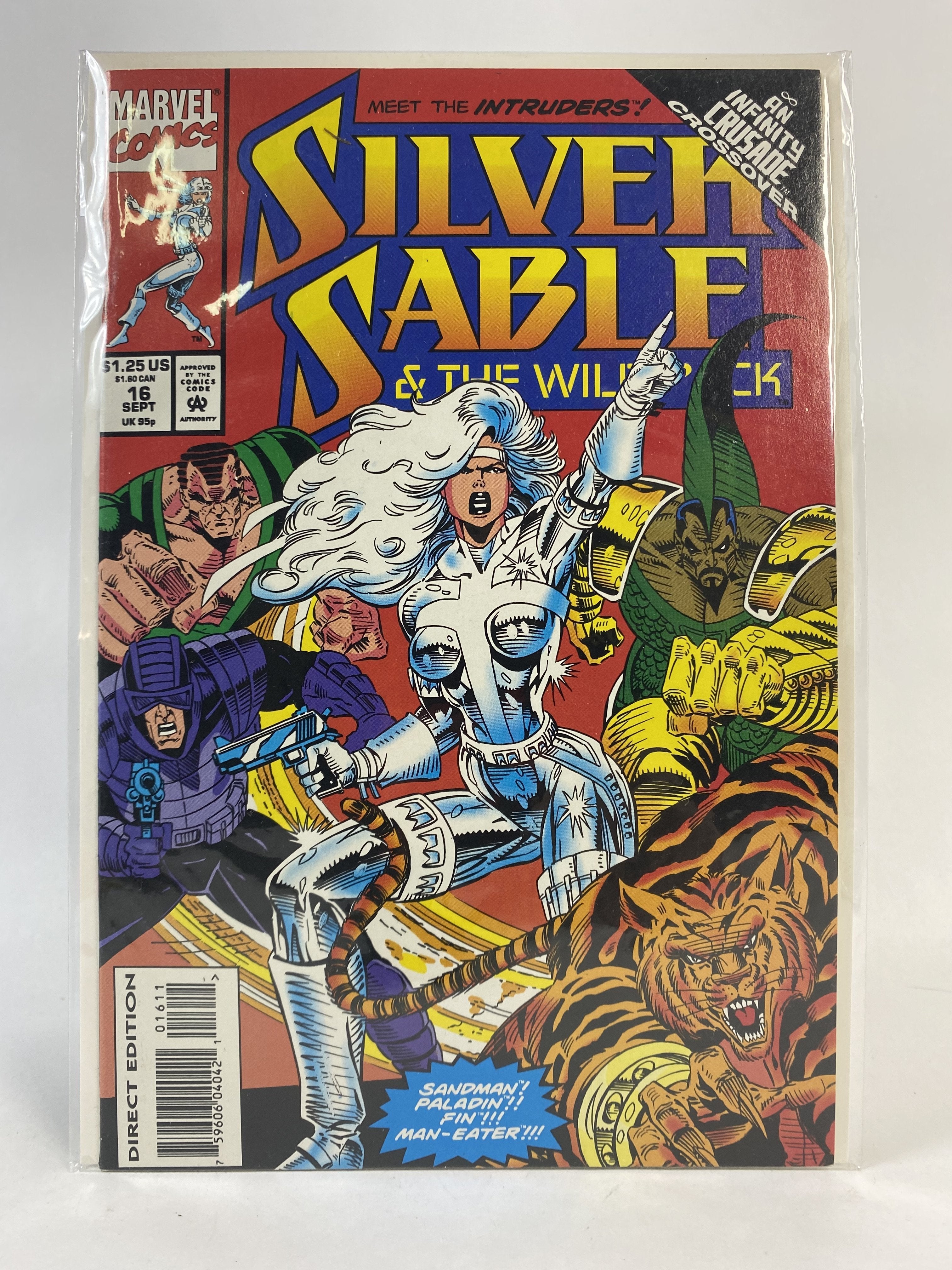 Silver Sable and the wild pack 16 sept 1992 Marvel comics