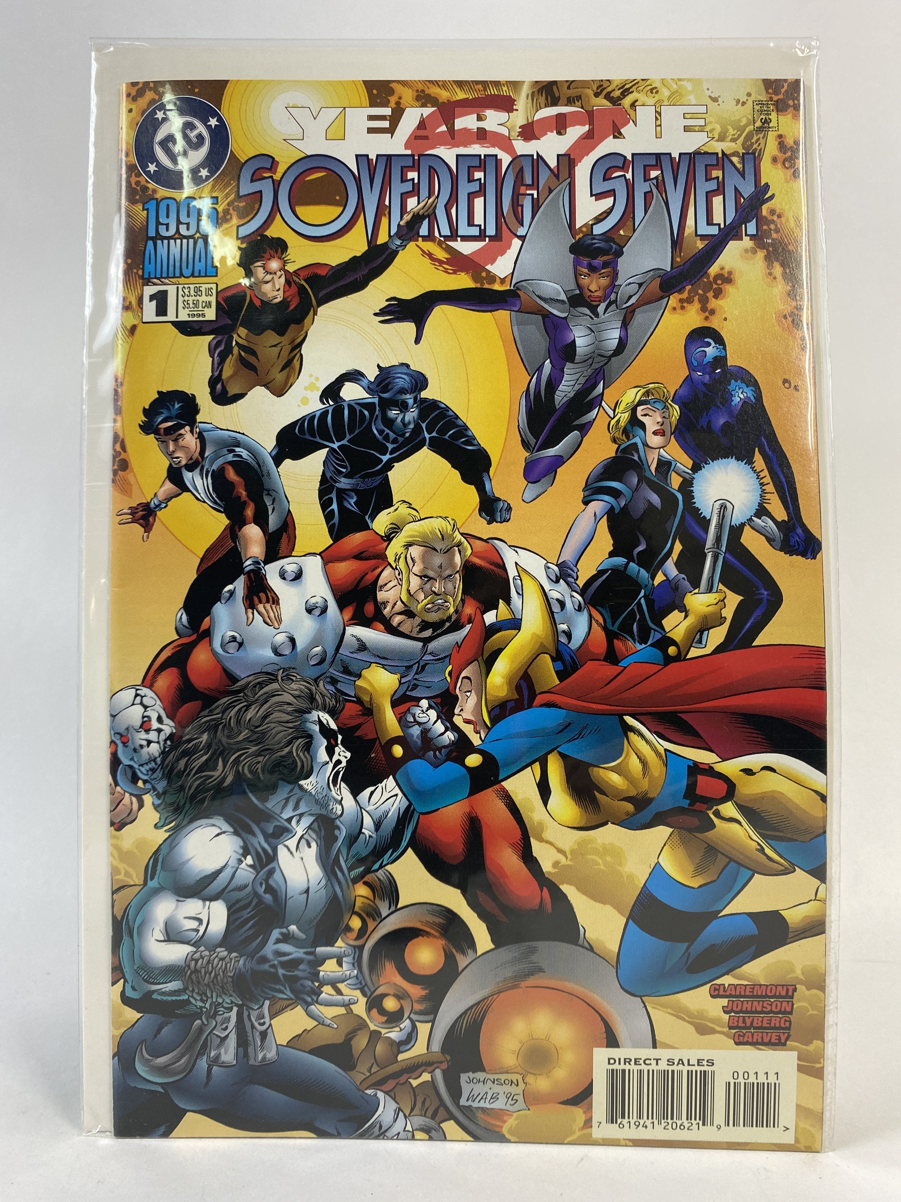 Sovereign Seven 57 year one 1995 1 DC COMICS
