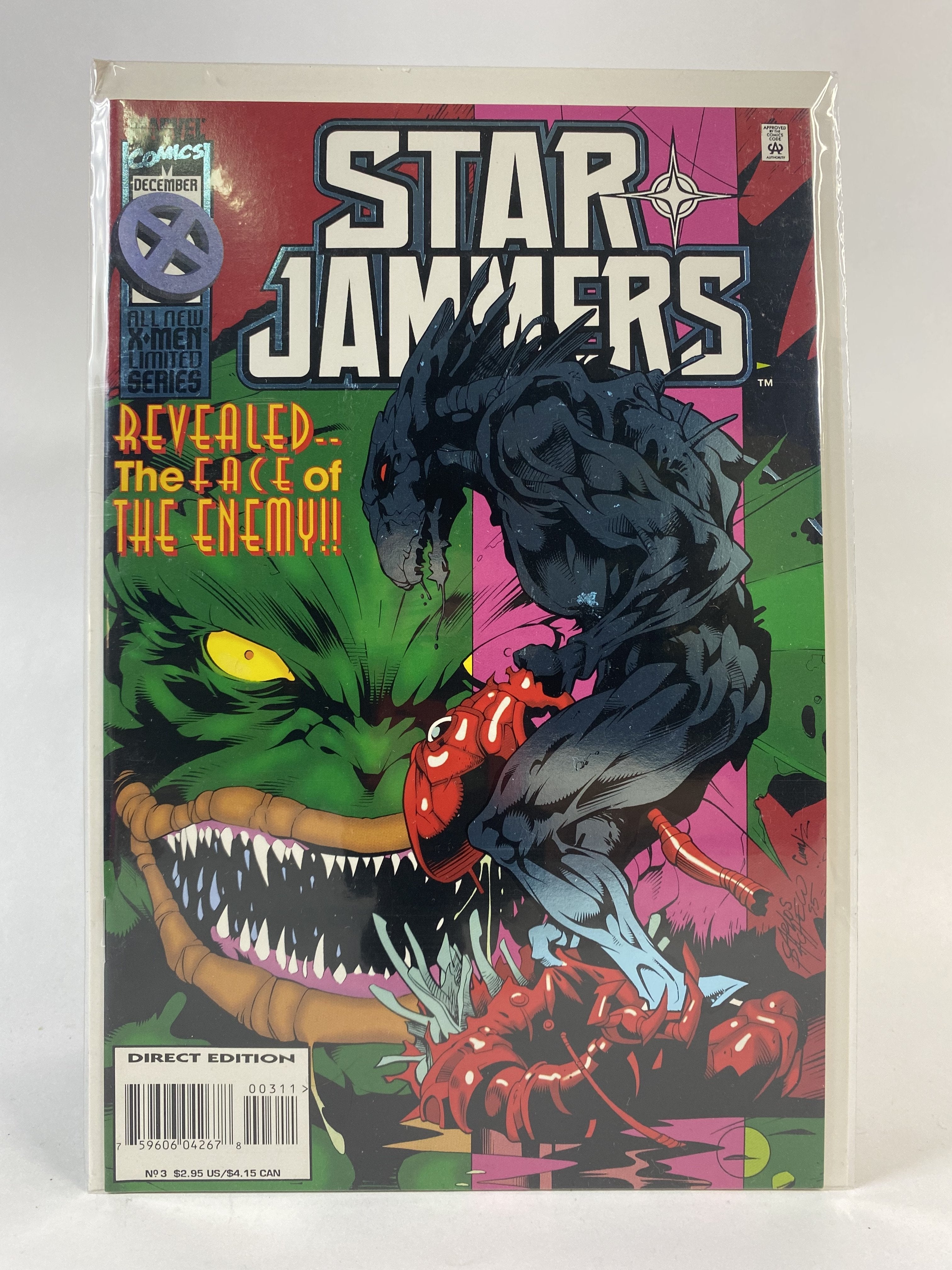 Star Jammers Revealed the face of the enemy xmen series Marvel Comics