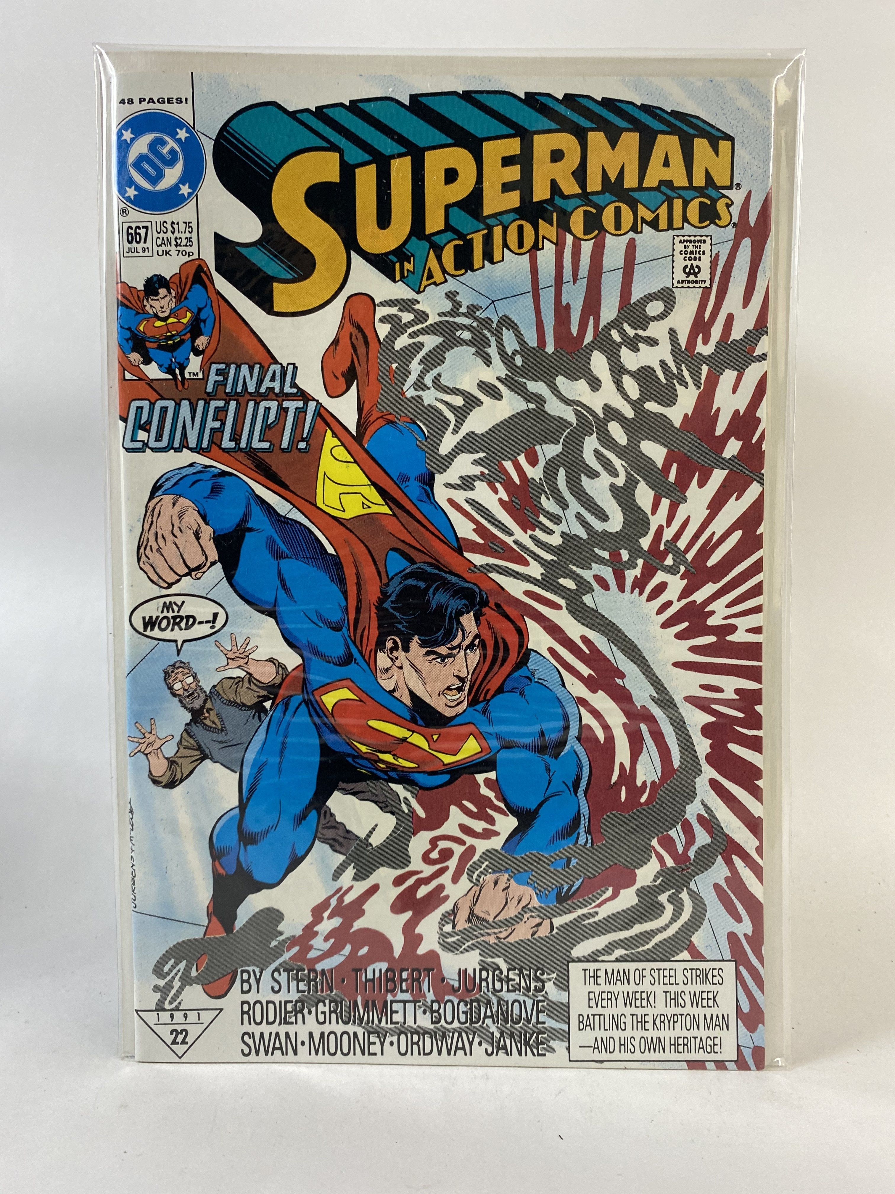Superman in action comics 667 July 1991 DC COMICS