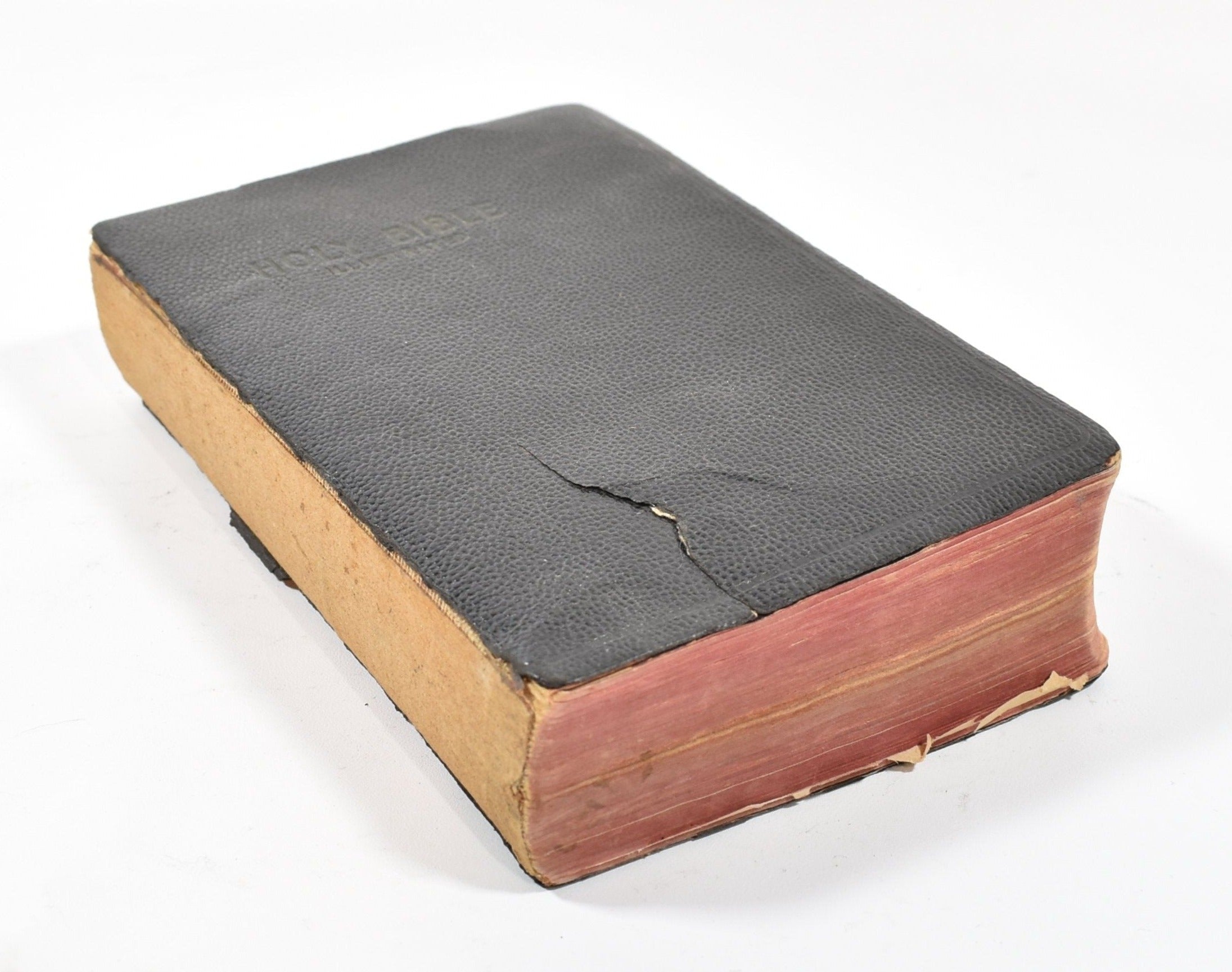 Old bible Illustrated Soft cover Bible 4 by 6 used book