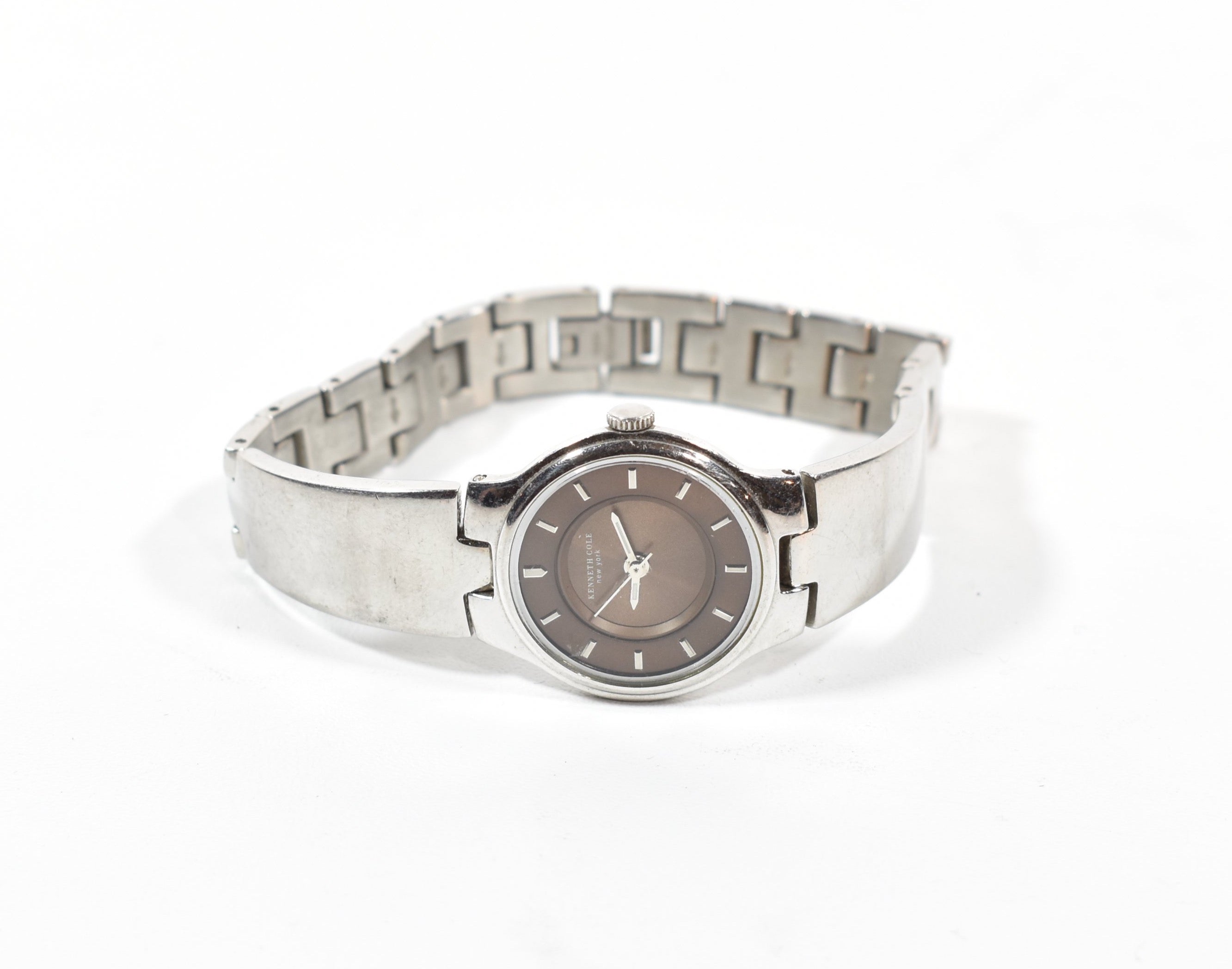 Kennth Cole Silver Watch used