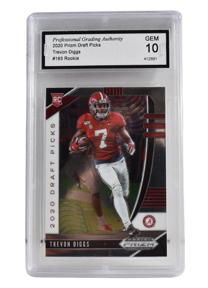 Trevon Diggs #163 Rookie Prizm Draft Picks Gem 10 Graded Silver