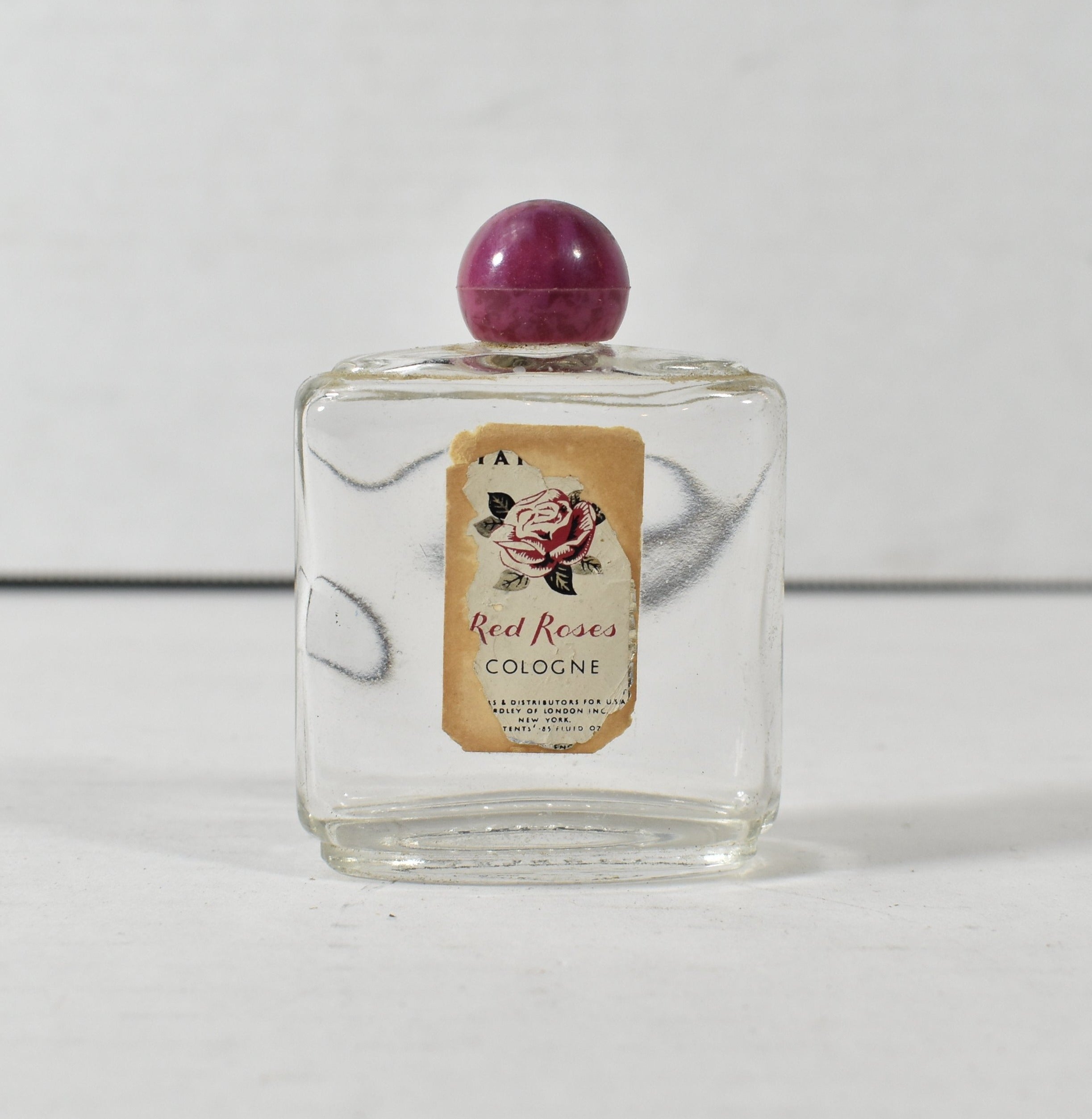 Empty Cologne Glass Bottle Small Yardley London