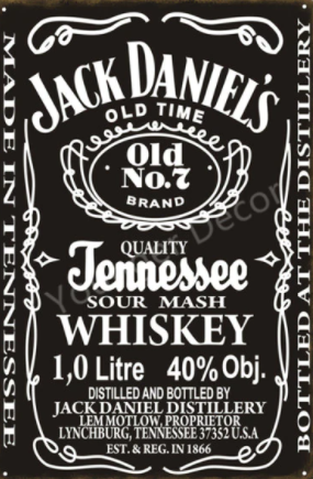 Jack Daniels Collectible 7x12 Metal Wall Decorative Sign 2021 #001
