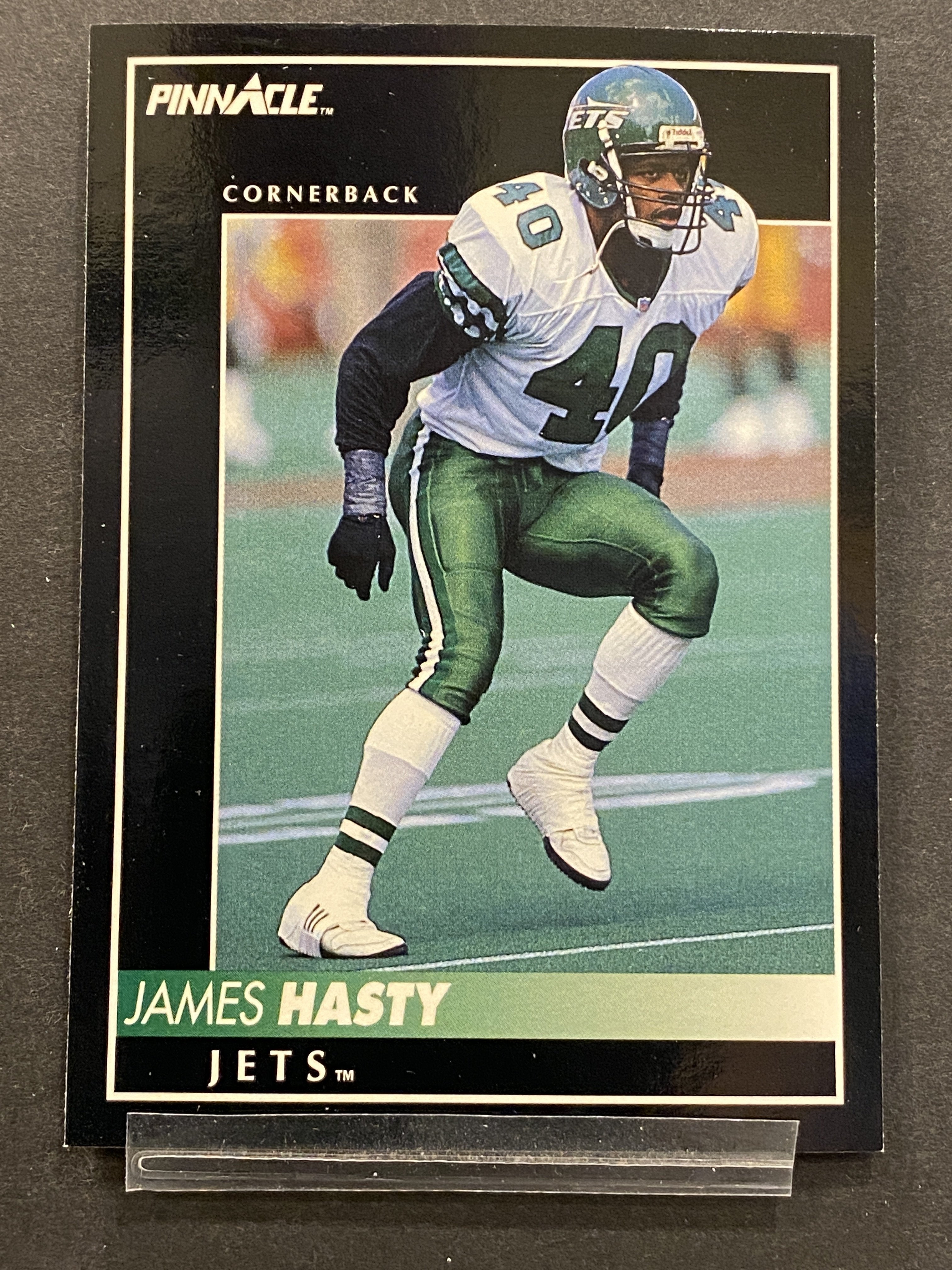James Hasty Pinnacle Football Card New York Jets