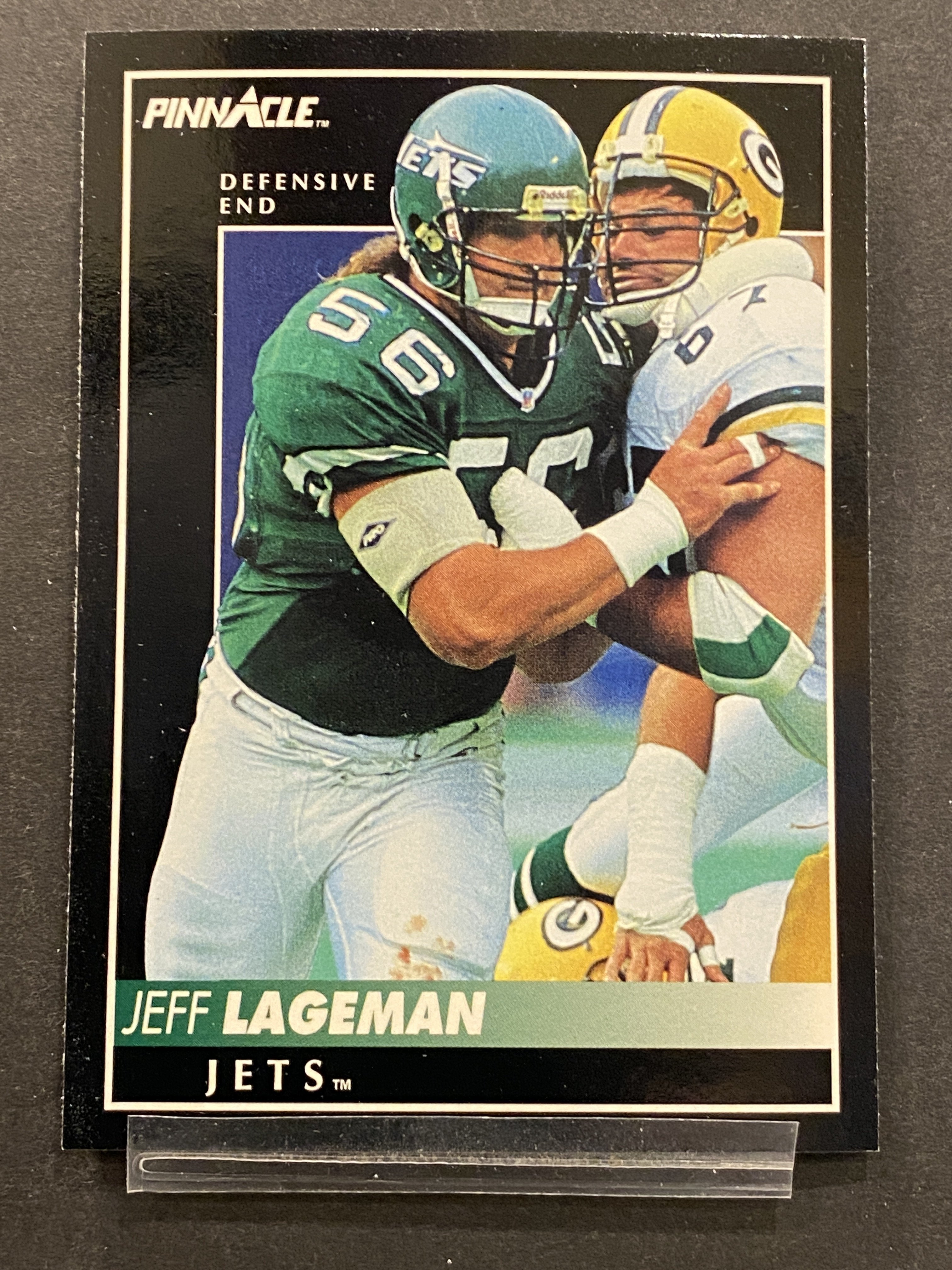 Jeff Lageman Pinnacle Football Card New York Jets