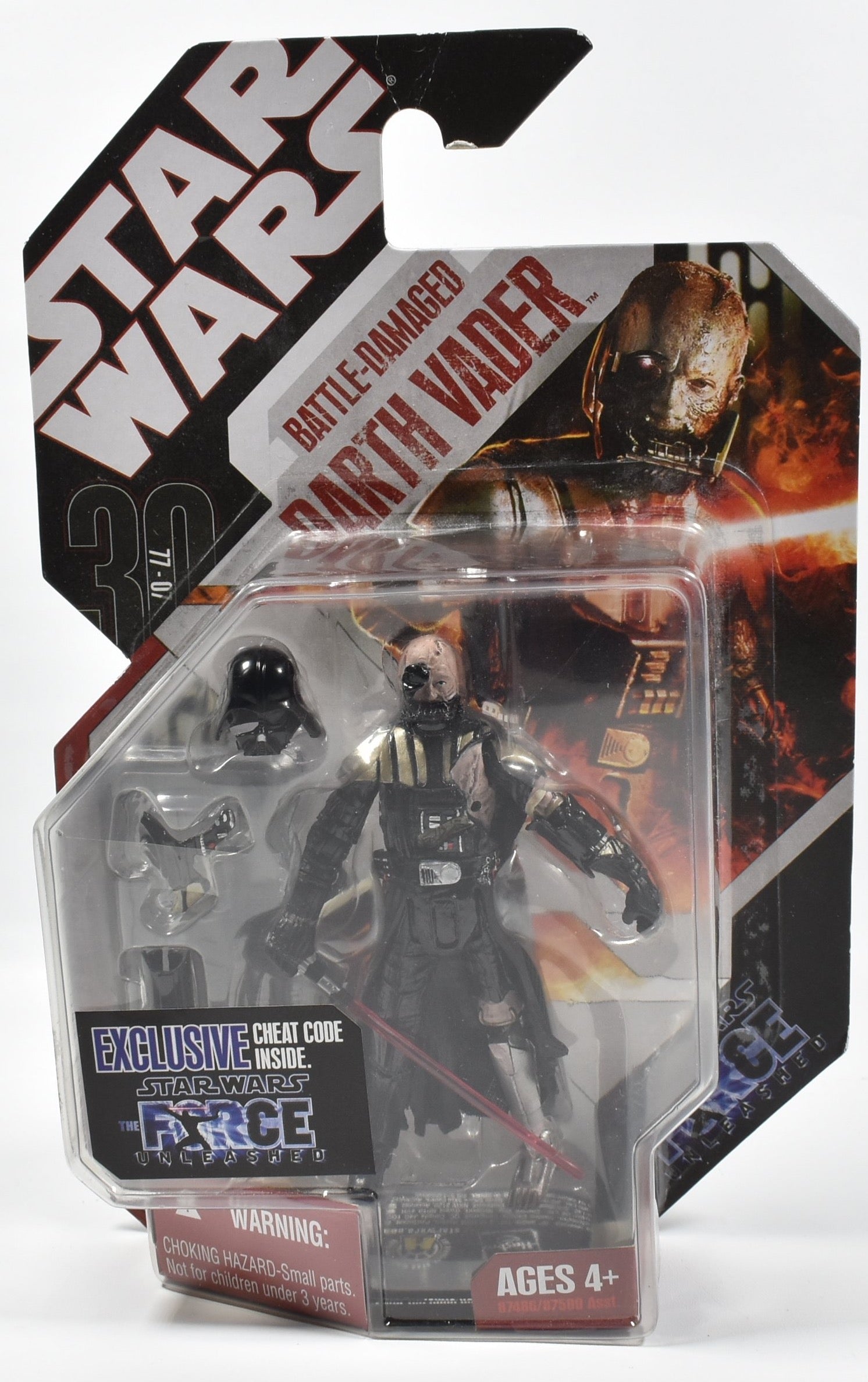 Battle Damaged Darth Vader Star Wars Action Figure 2007 Hasbro NEW