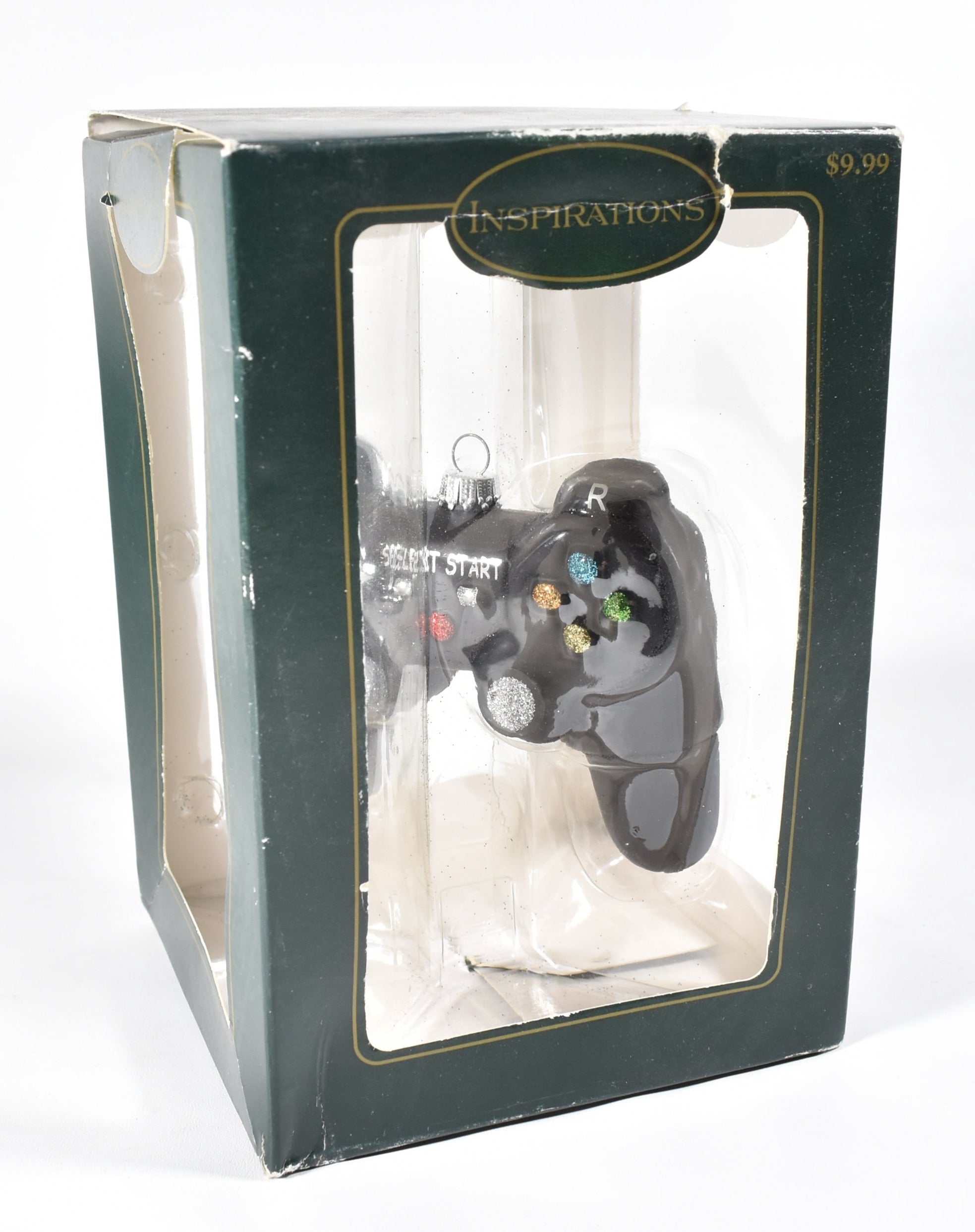 Inspirations Christmas Ornament Gaming controller With box Black Controller 3 and half inch