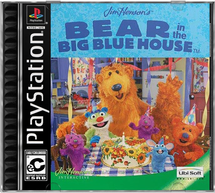 Jim Henson's Bear in the Big Blue House PS1 Sony Playstation 1 Used Video Game